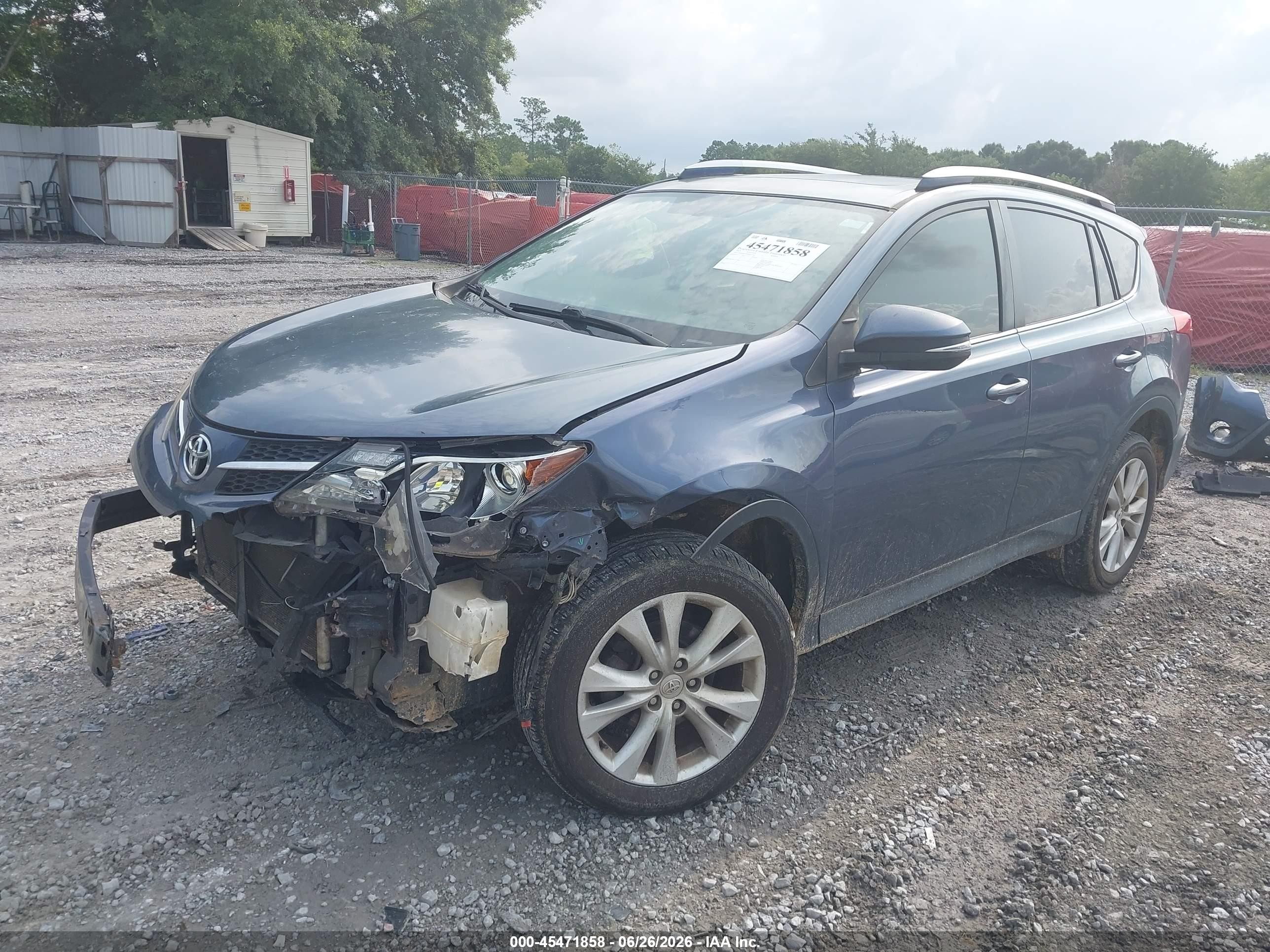 2013 Toyota Rav4 Limited Blue vin: JTMDFREV9DD001316