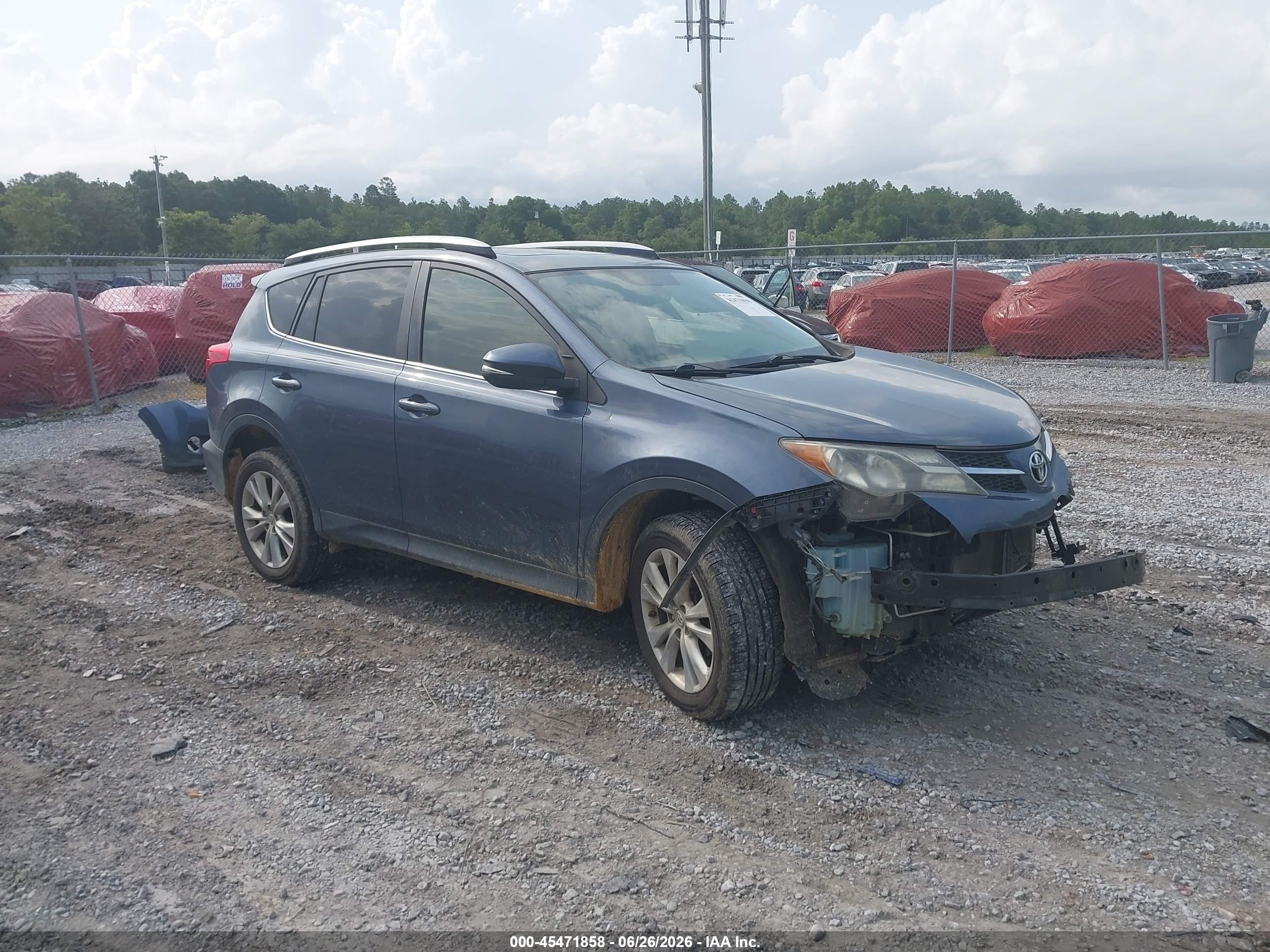 2013 Toyota Rav4 Limited Blue vin: JTMDFREV9DD001316