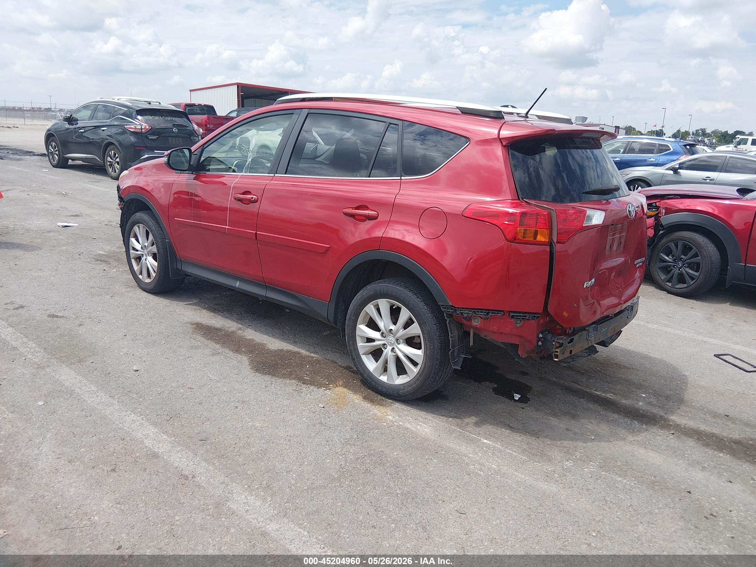 2013 Toyota Rav4 Limited Red vin: JTMDFREV9DD022344