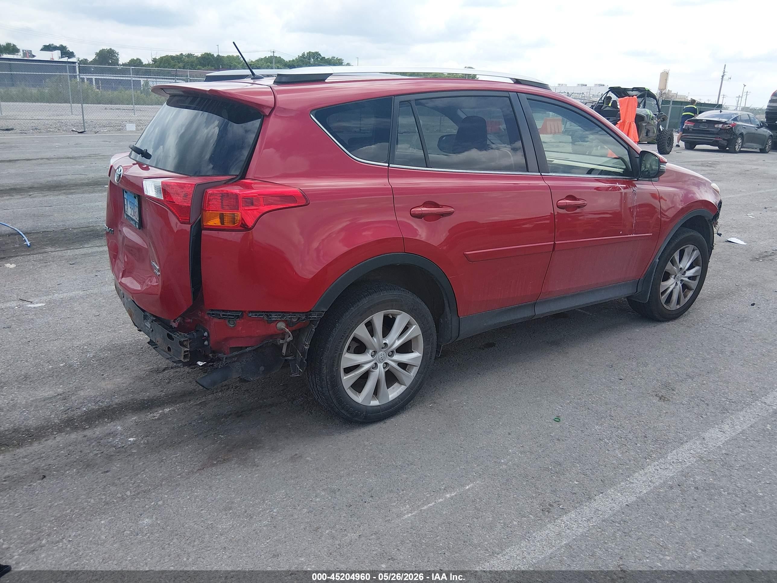 2013 Toyota Rav4 Limited Red vin: JTMDFREV9DD022344