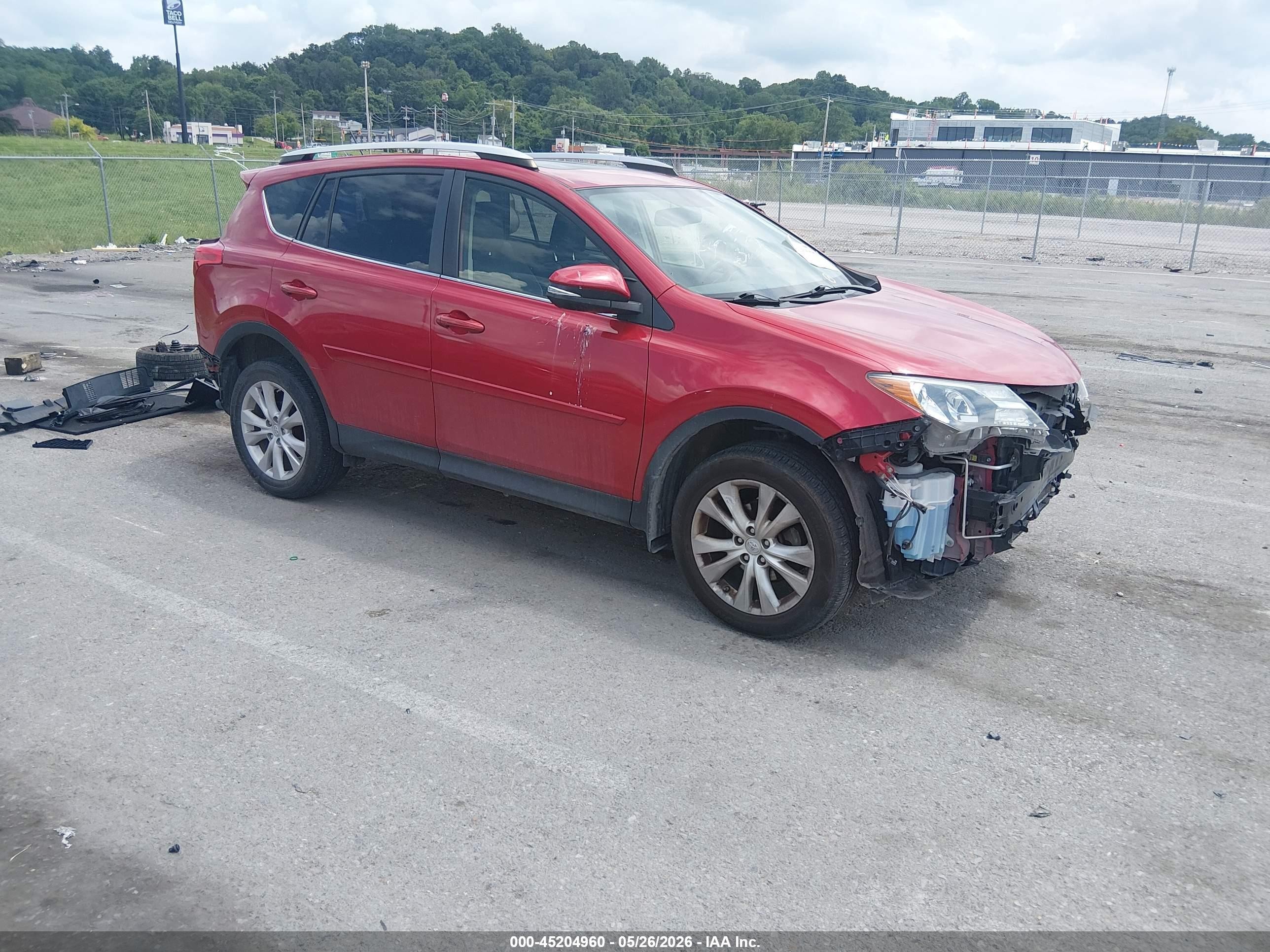 2013 Toyota Rav4 Limited Red vin: JTMDFREV9DD022344