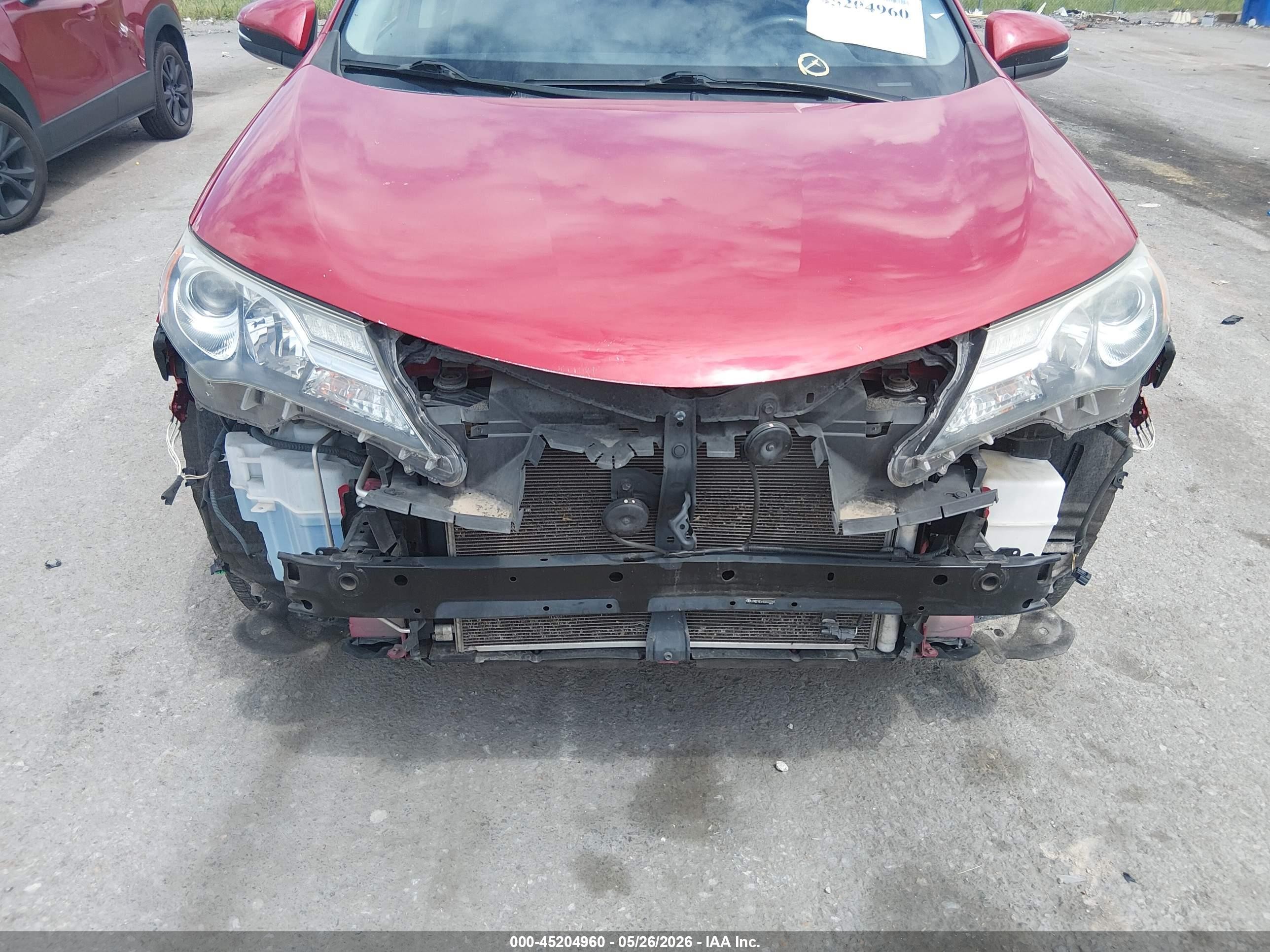 2013 Toyota Rav4 Limited Red vin: JTMDFREV9DD022344