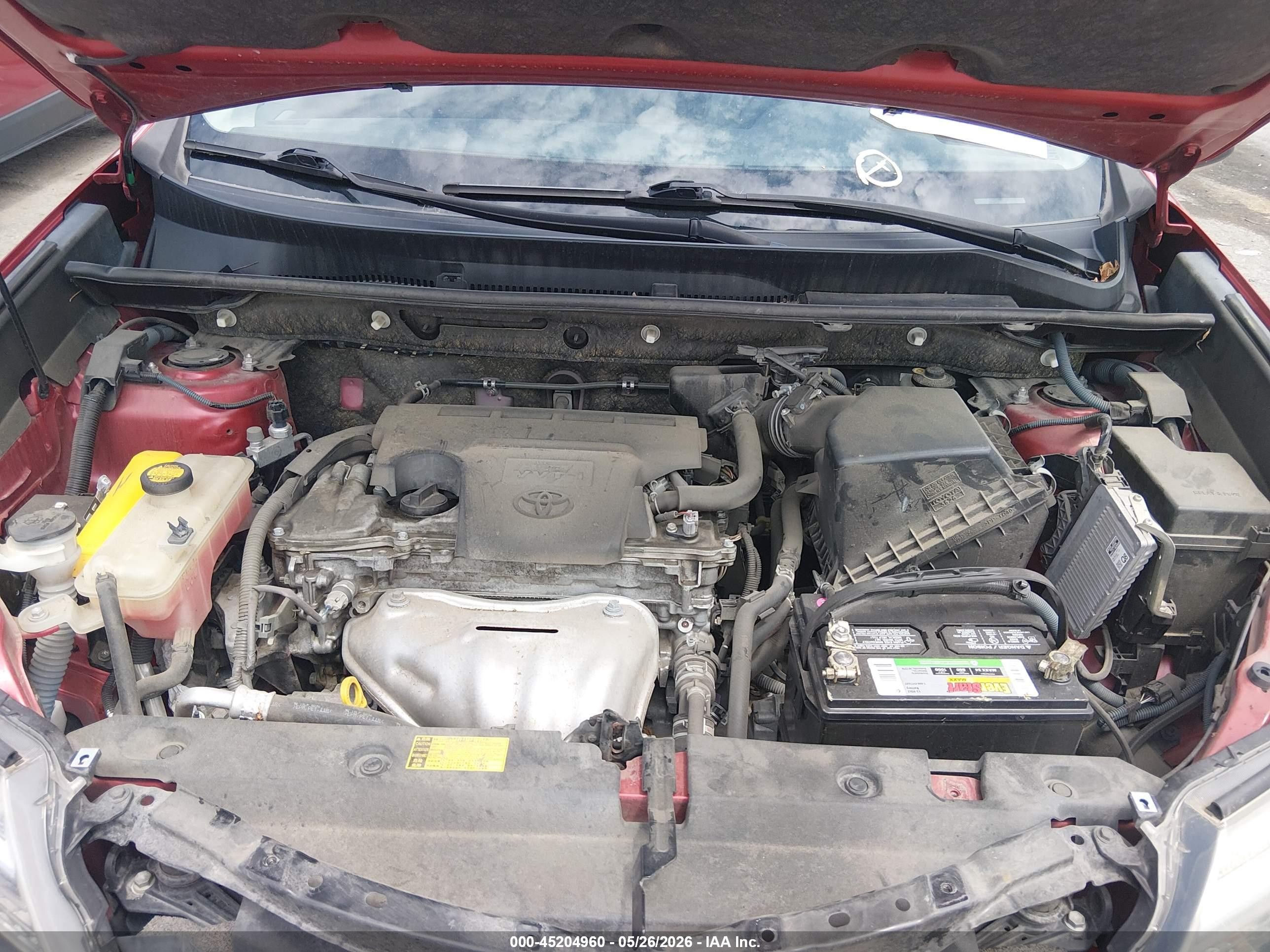 2013 Toyota Rav4 Limited Red vin: JTMDFREV9DD022344