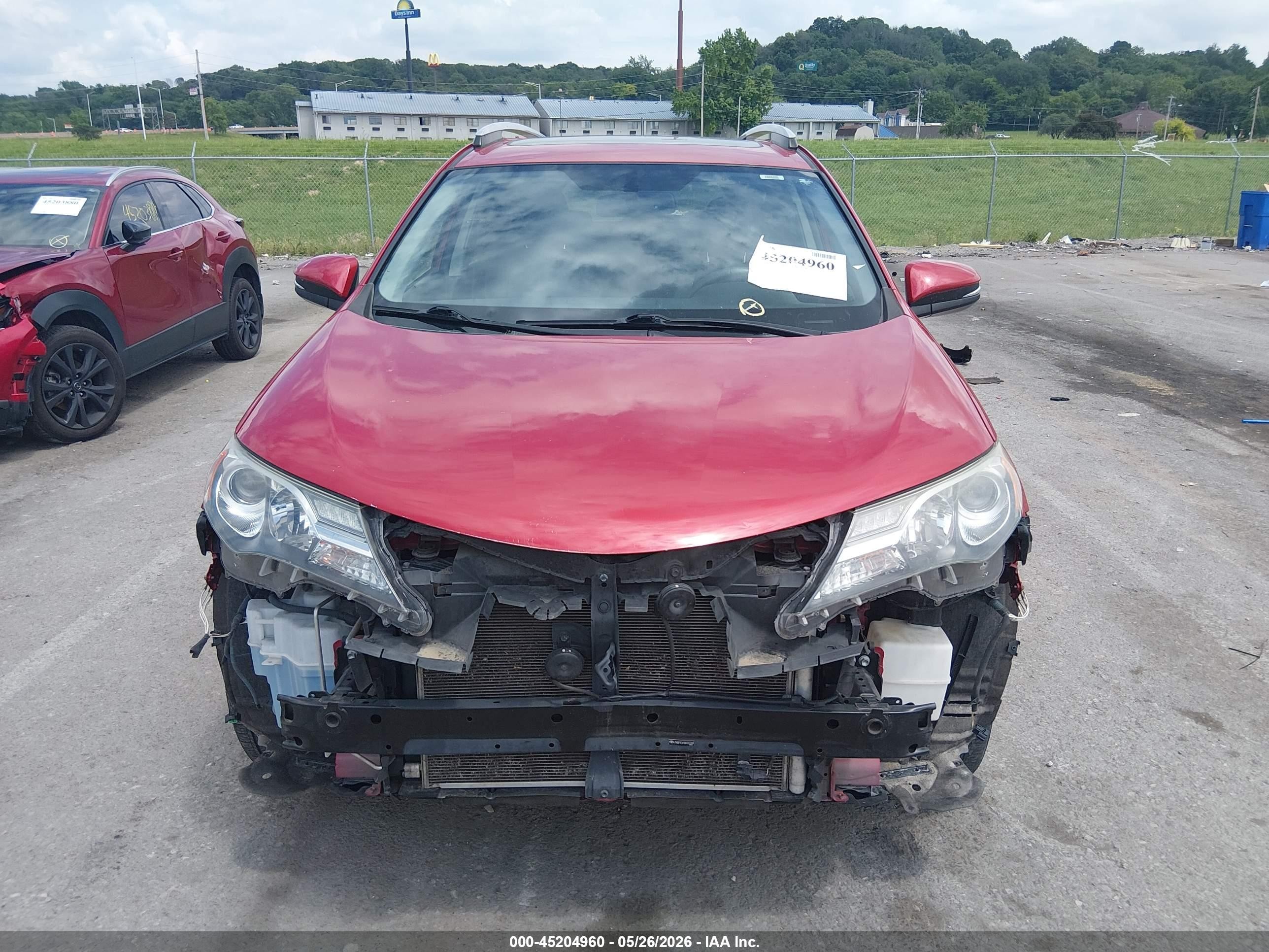 2013 Toyota Rav4 Limited Red vin: JTMDFREV9DD022344