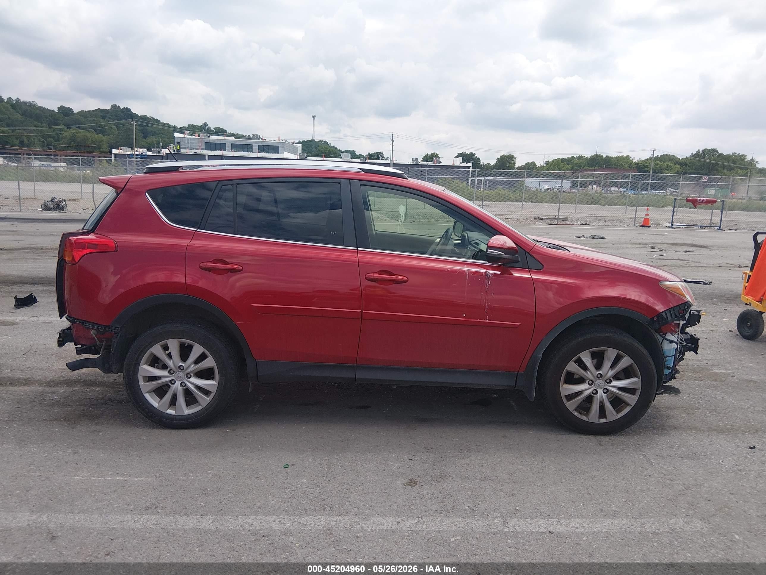 2013 Toyota Rav4 Limited Red vin: JTMDFREV9DD022344