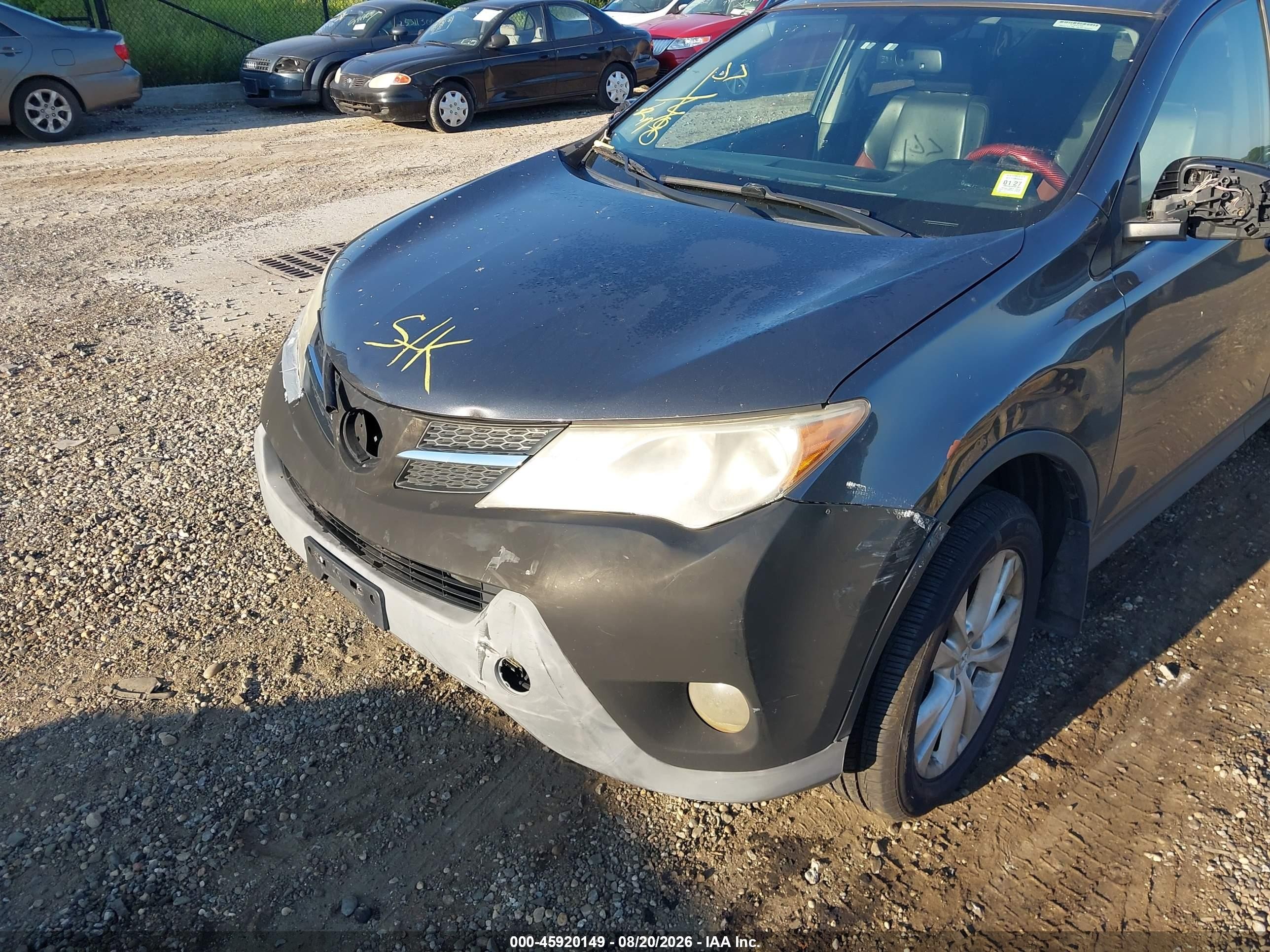 2014 Toyota Rav4 Limited Gray vin: JTMDFREV9ED070864