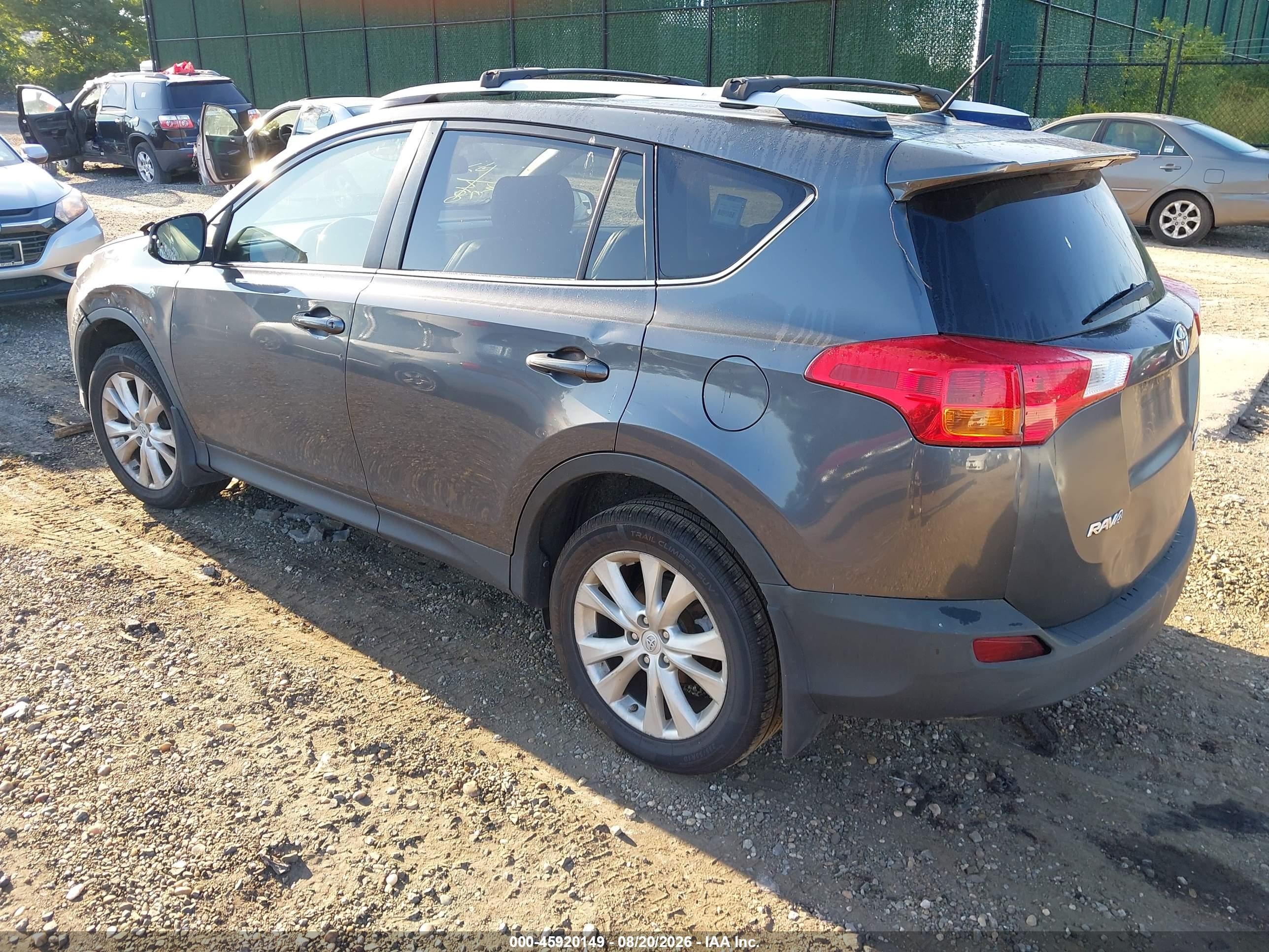 2014 Toyota Rav4 Limited Gray vin: JTMDFREV9ED070864