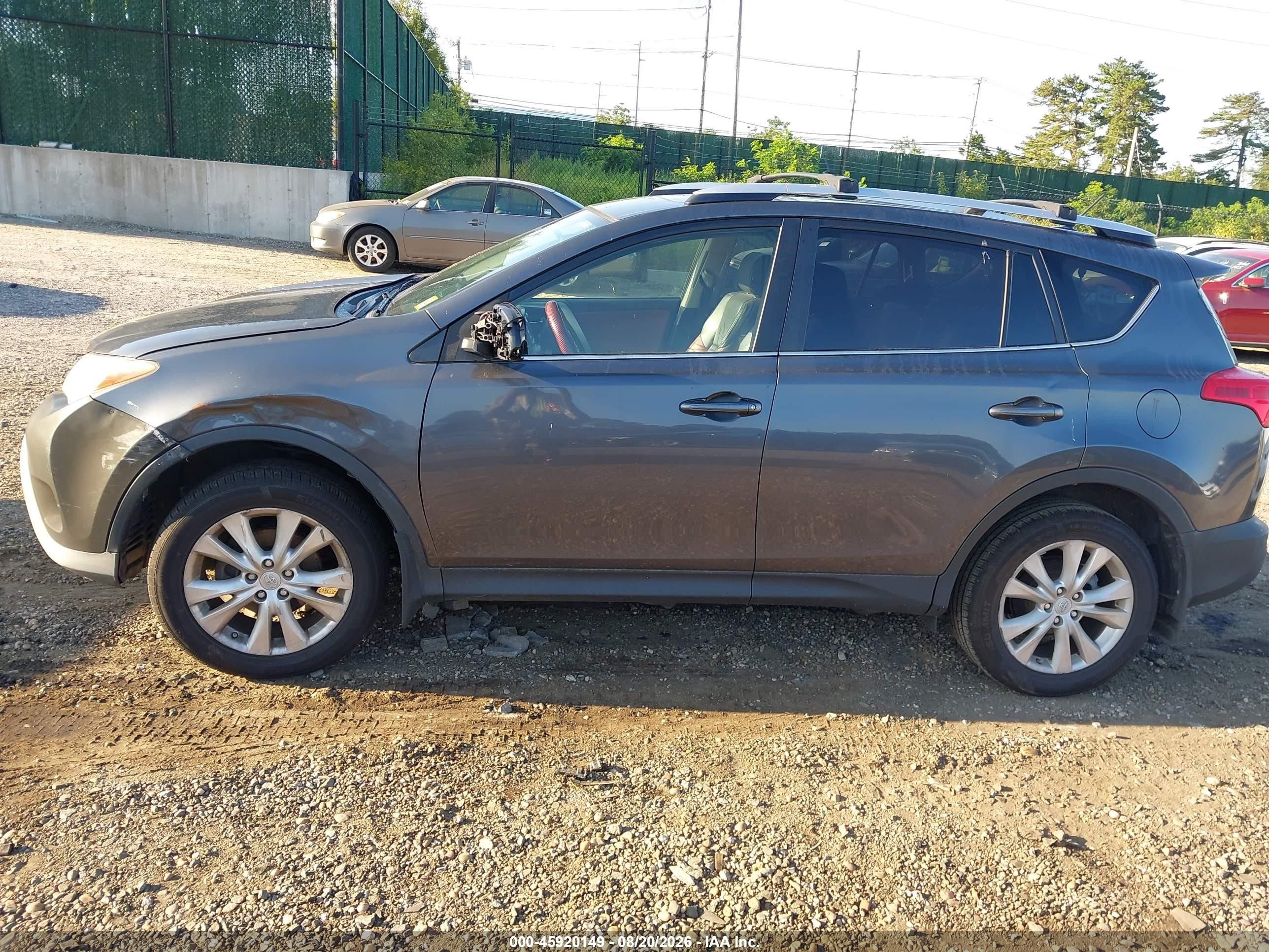 2014 Toyota Rav4 Limited Gray vin: JTMDFREV9ED070864