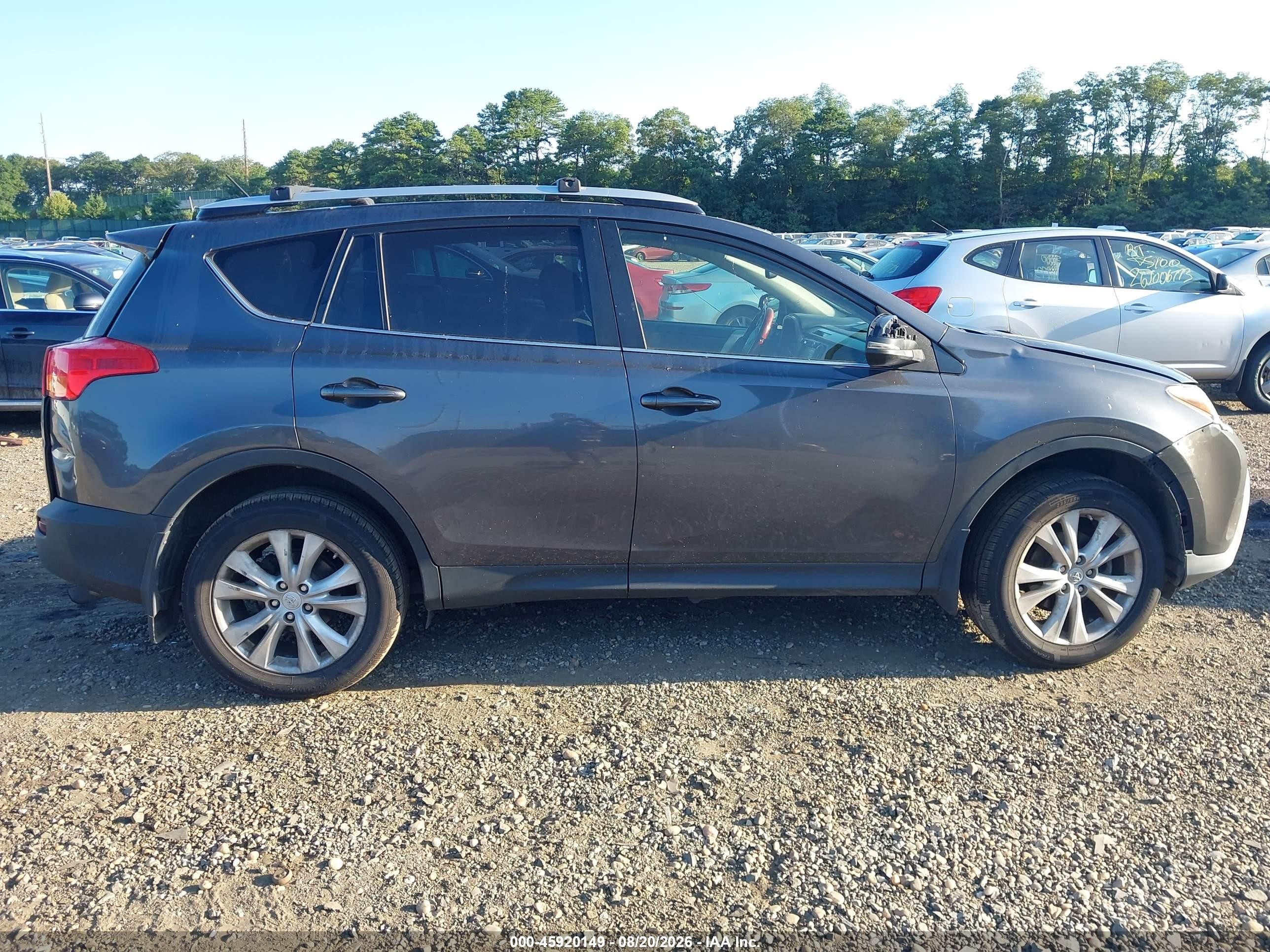 2014 Toyota Rav4 Limited Gray vin: JTMDFREV9ED070864