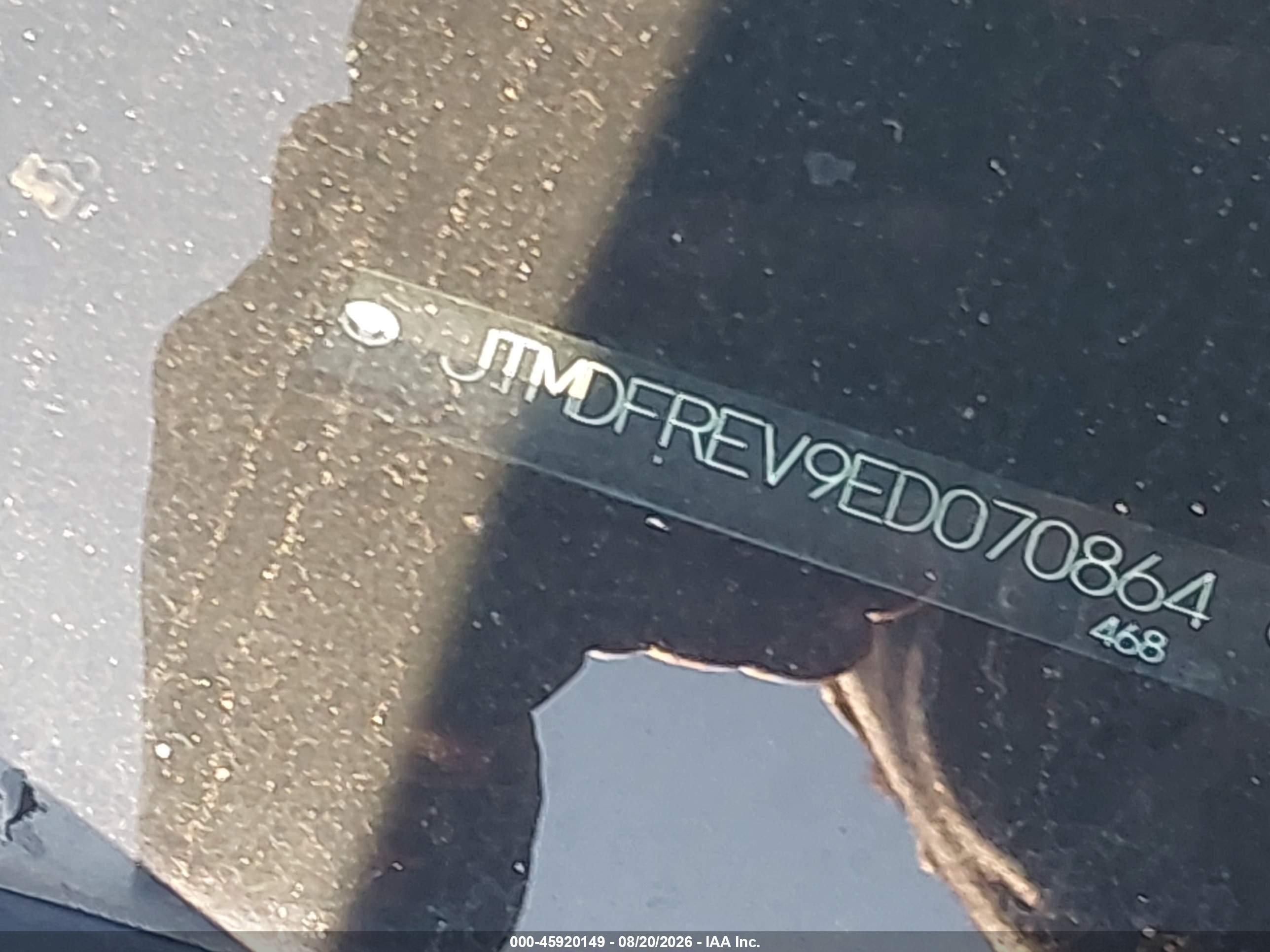 2014 Toyota Rav4 Limited Gray vin: JTMDFREV9ED070864