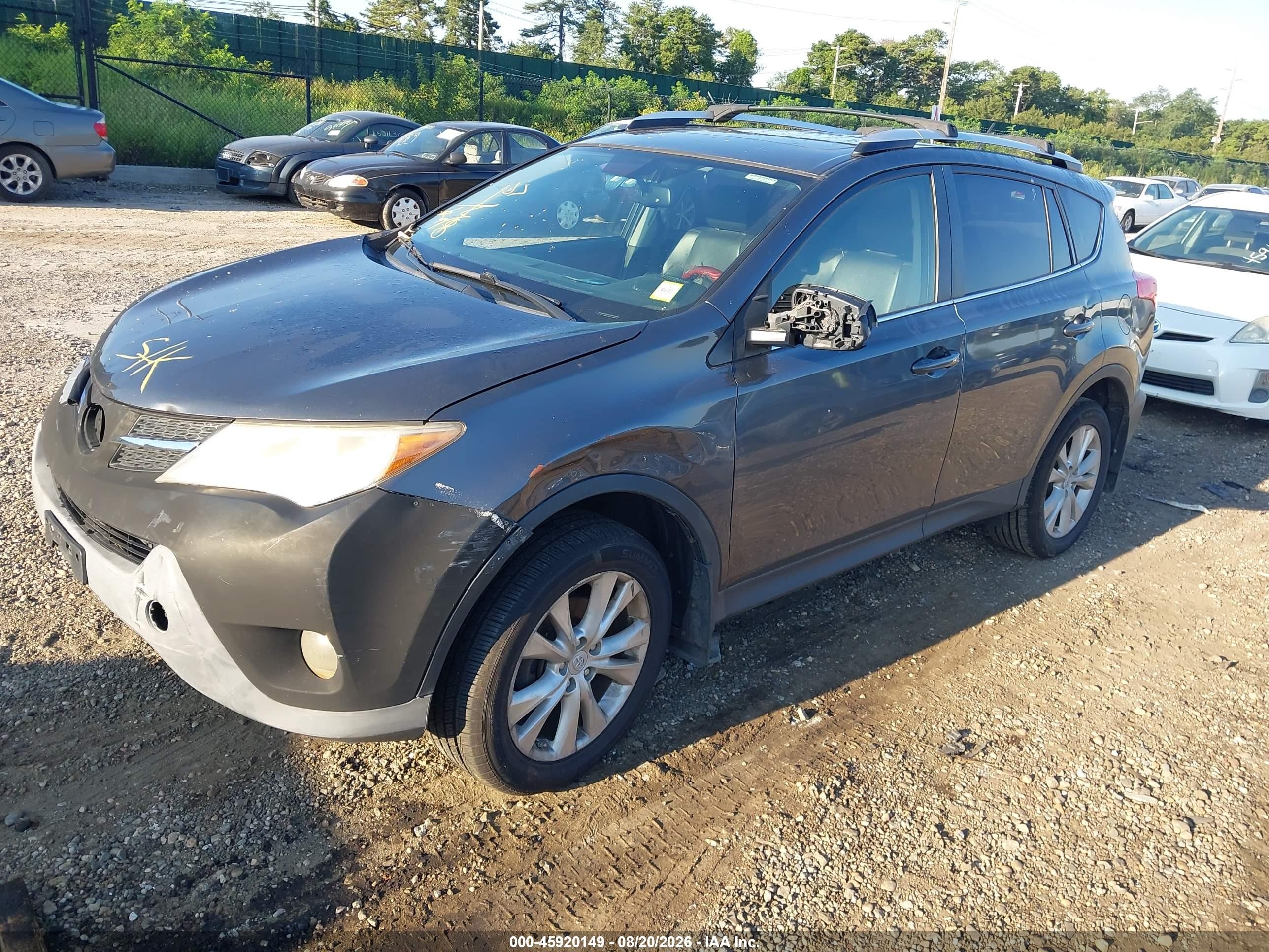 2014 Toyota Rav4 Limited Gray vin: JTMDFREV9ED070864