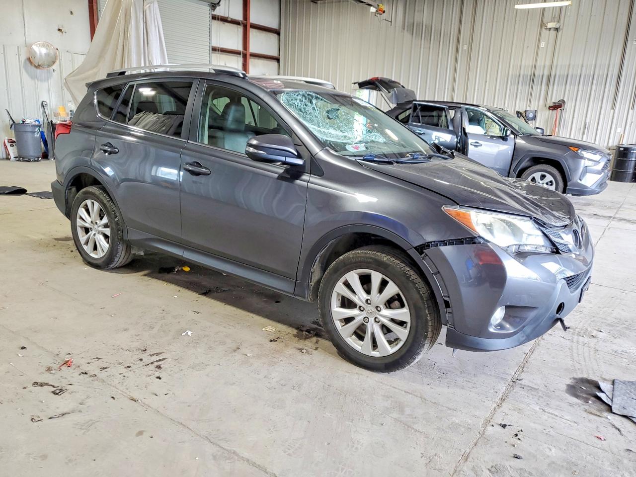 2015 Toyota Rav4 Limited Gray vin: JTMDFREV9FD105436