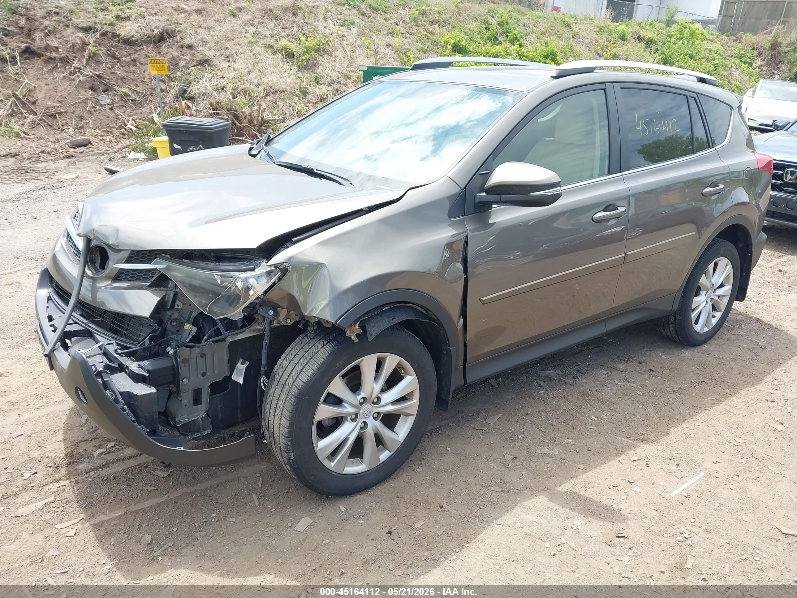 2013 Toyota Rav4 Limited Gray vin: JTMDFREVXD5019043