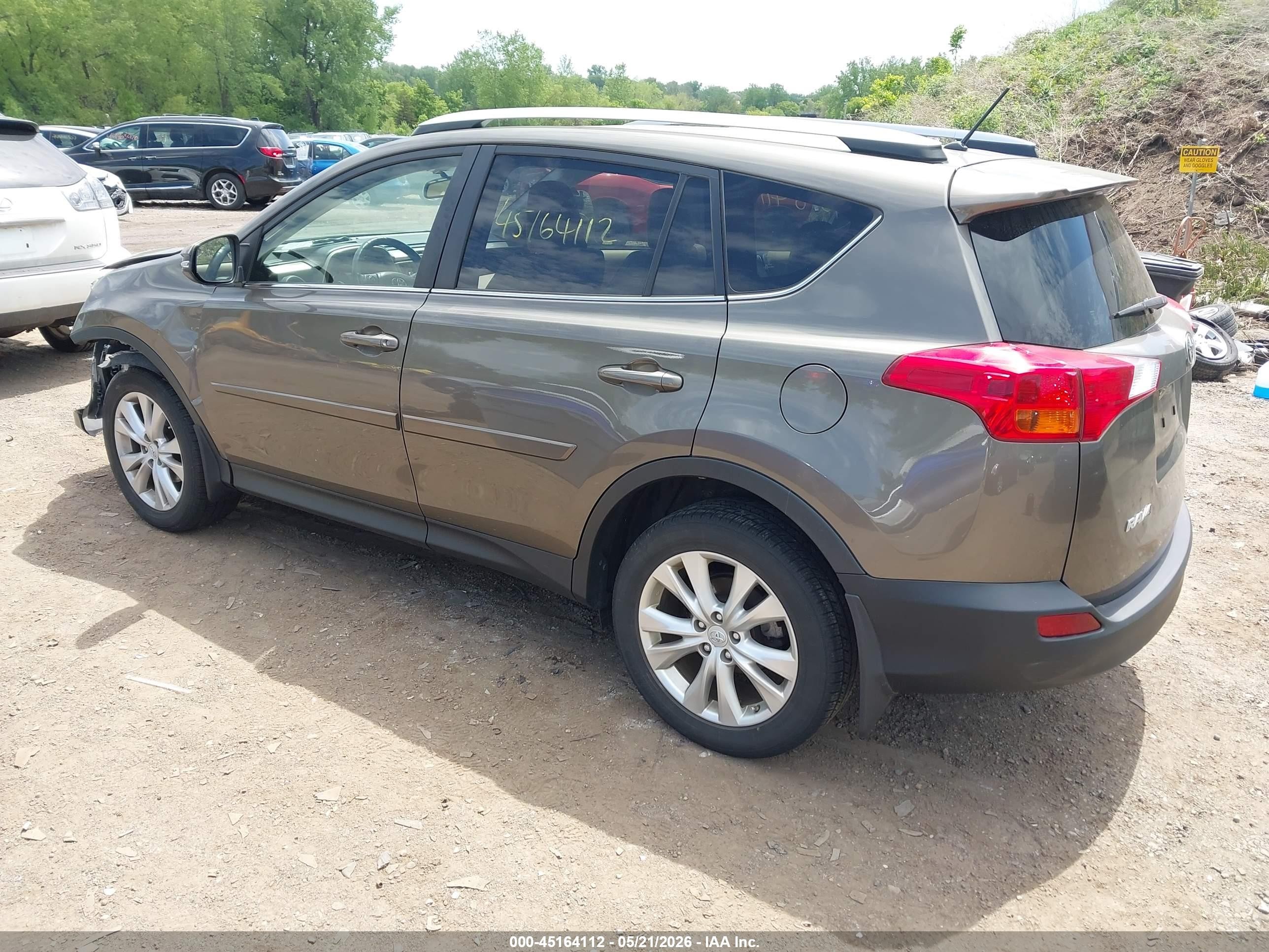 2013 Toyota Rav4 Limited Gray vin: JTMDFREVXD5019043