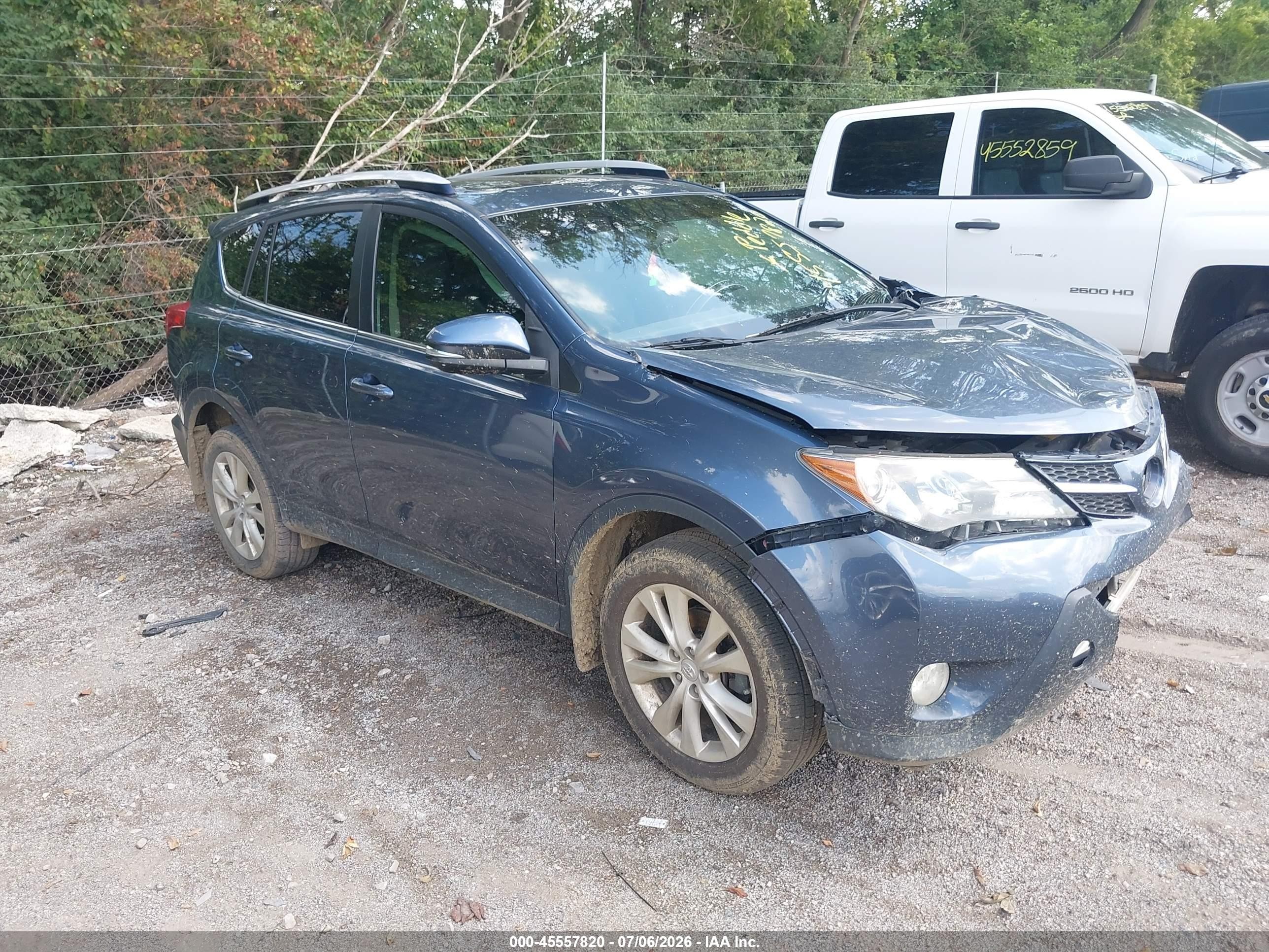 2013 Toyota Rav4 Limited Blue vin: JTMDFREVXDD020439