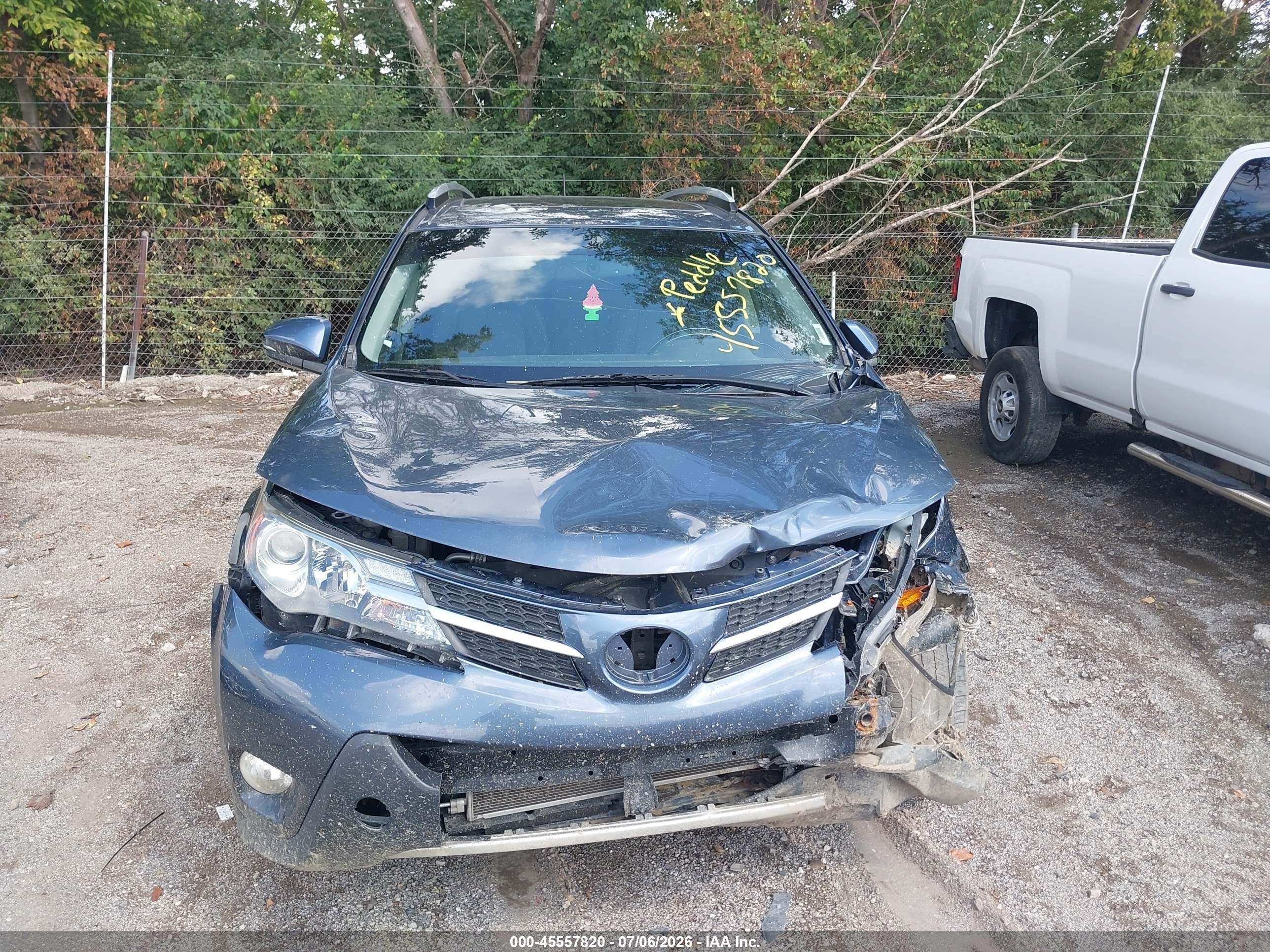 2013 Toyota Rav4 Limited Blue vin: JTMDFREVXDD020439