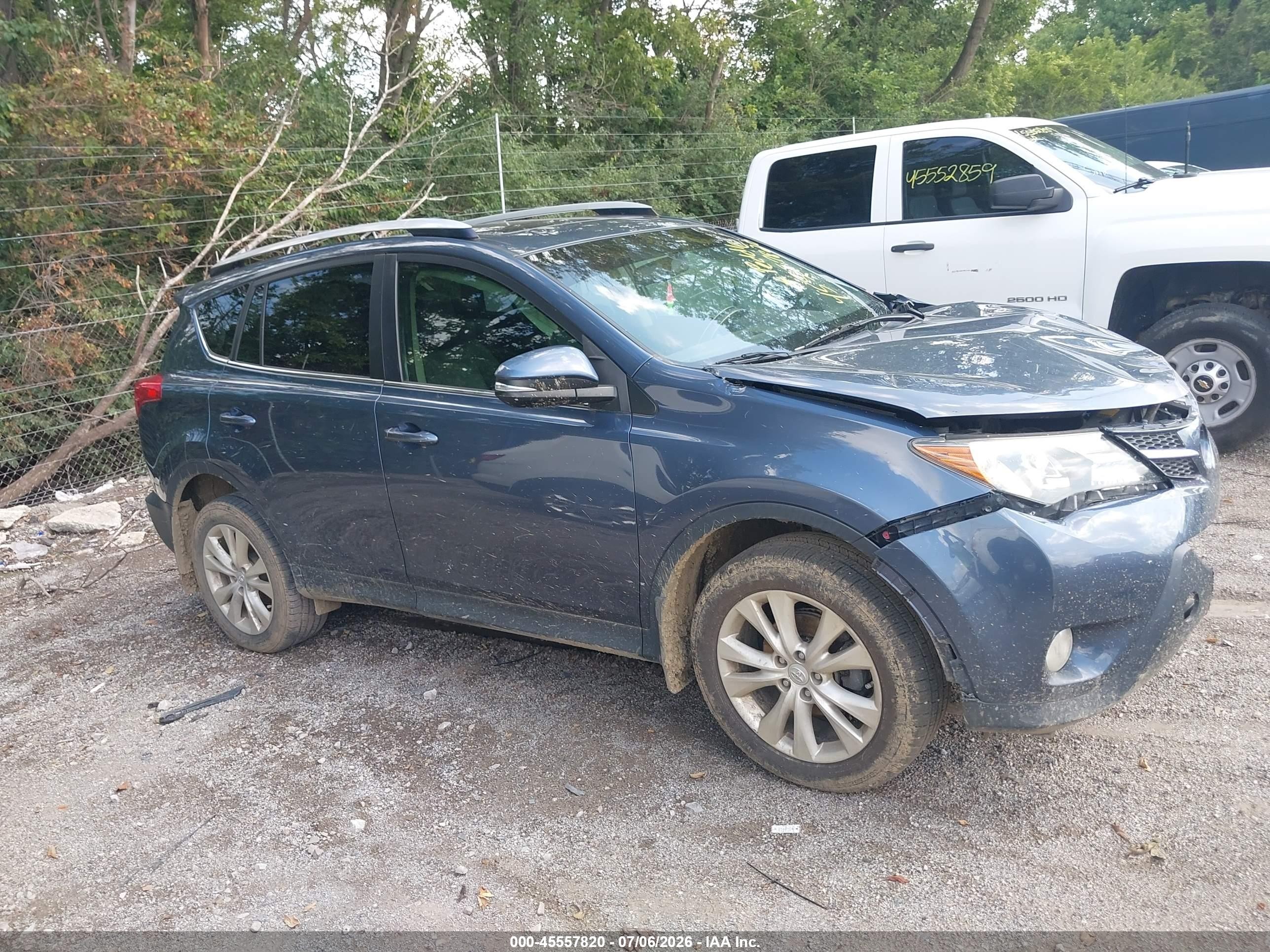 2013 Toyota Rav4 Limited Blue vin: JTMDFREVXDD020439