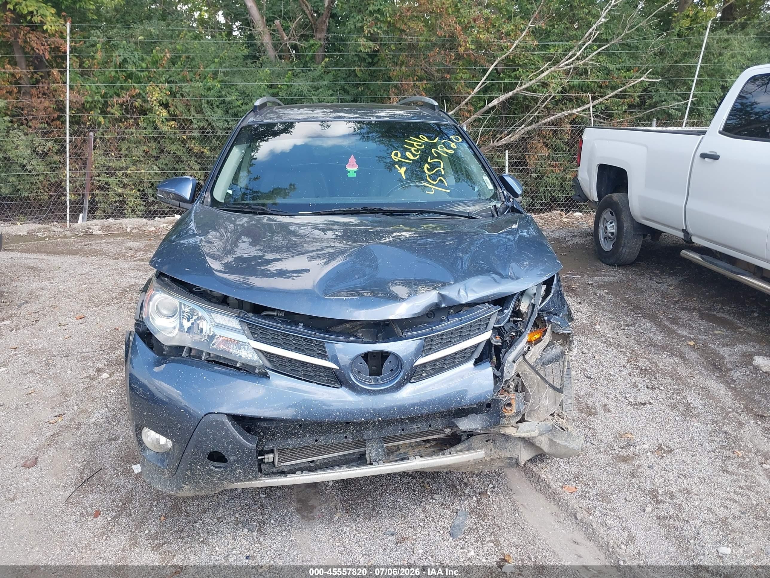 2013 Toyota Rav4 Limited Blue vin: JTMDFREVXDD020439