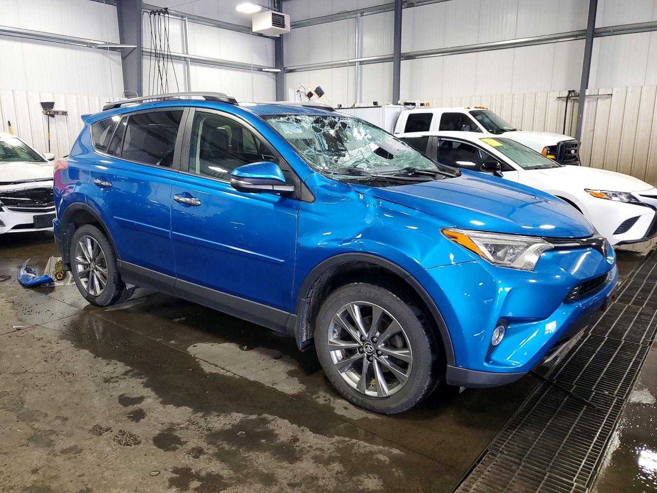 2018 Toyota Rav4 Limited Blue vin: JTMDFREVXJJ216880