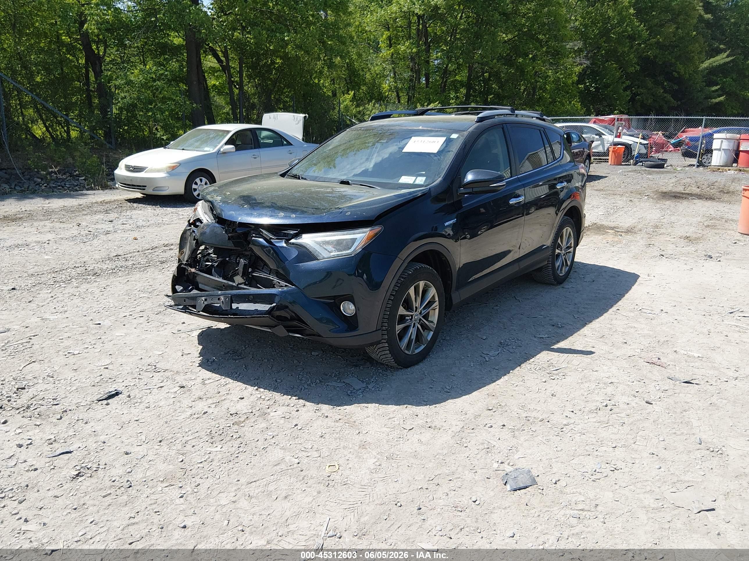 2018 Toyota Rav4 Hybrid Limited Black vin: JTMDJREV0JD249450