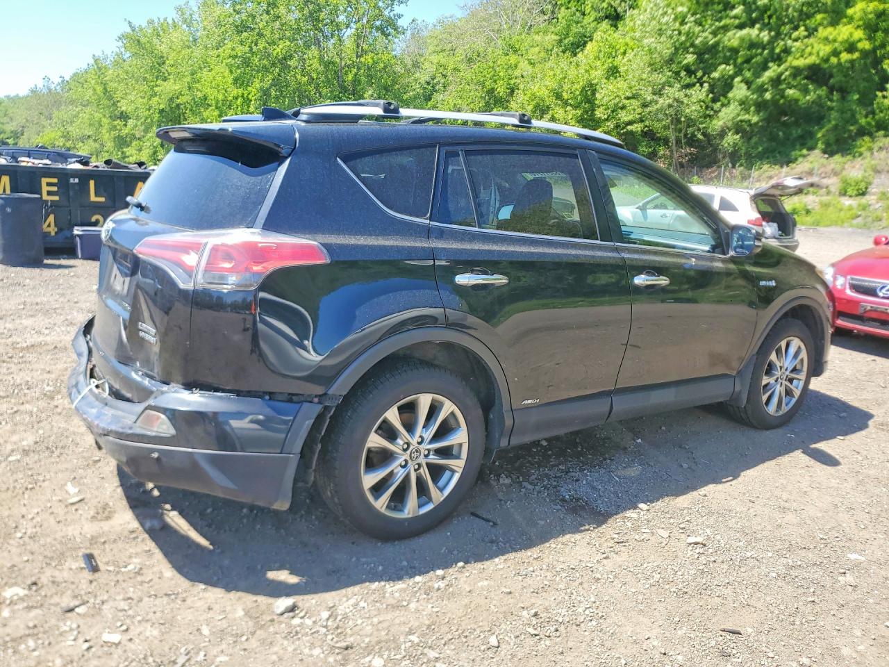 2016 Toyota Rav4 Hv Limited Black vin: JTMDJREV2GD023760