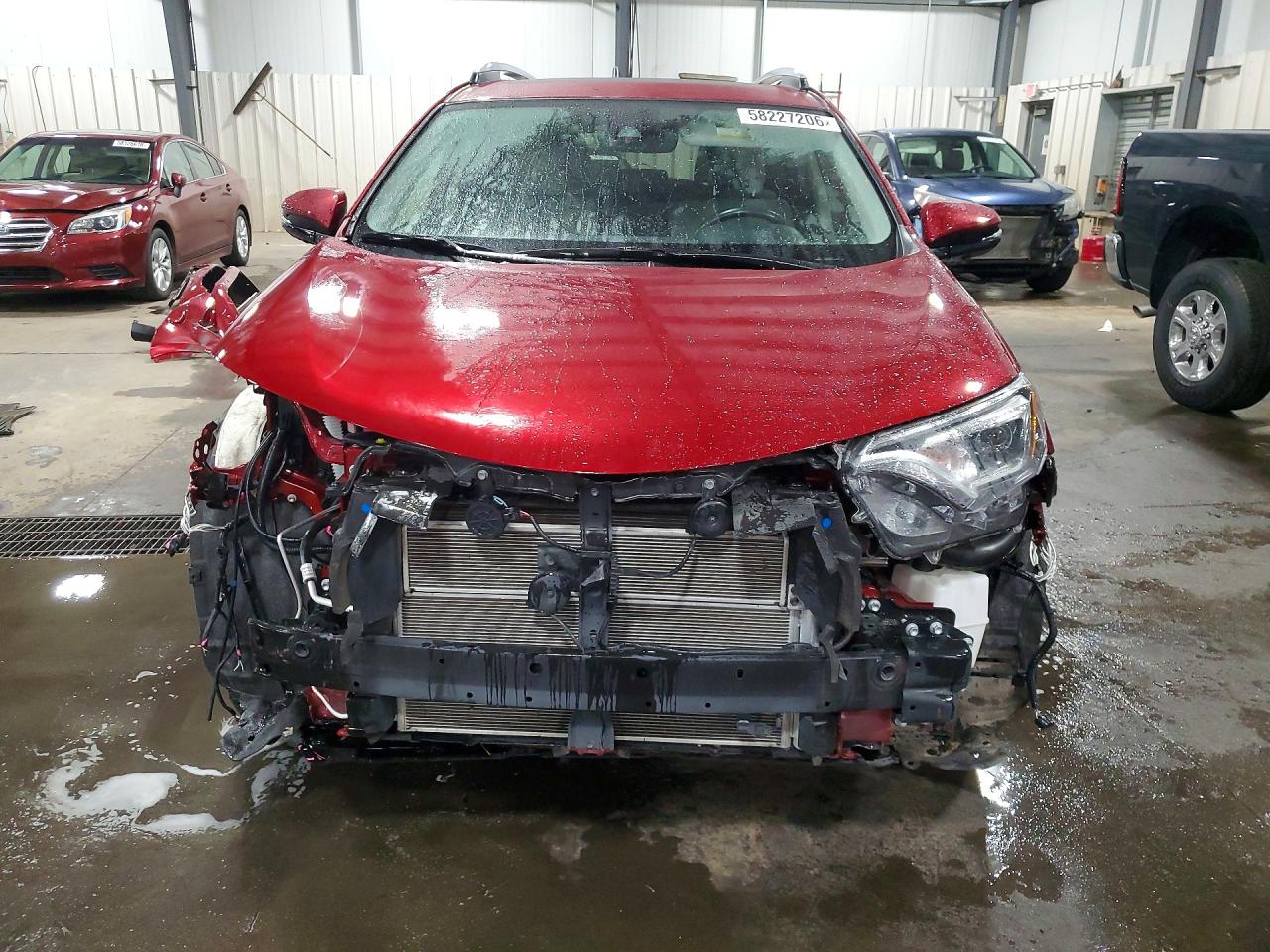 2018 Toyota Rav4 Hv Limited Burgundy vin: JTMDJREV2JD172127
