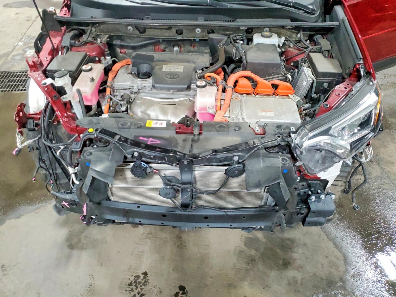 2018 Toyota Rav4 Hv Limited Burgundy vin: JTMDJREV2JD172127