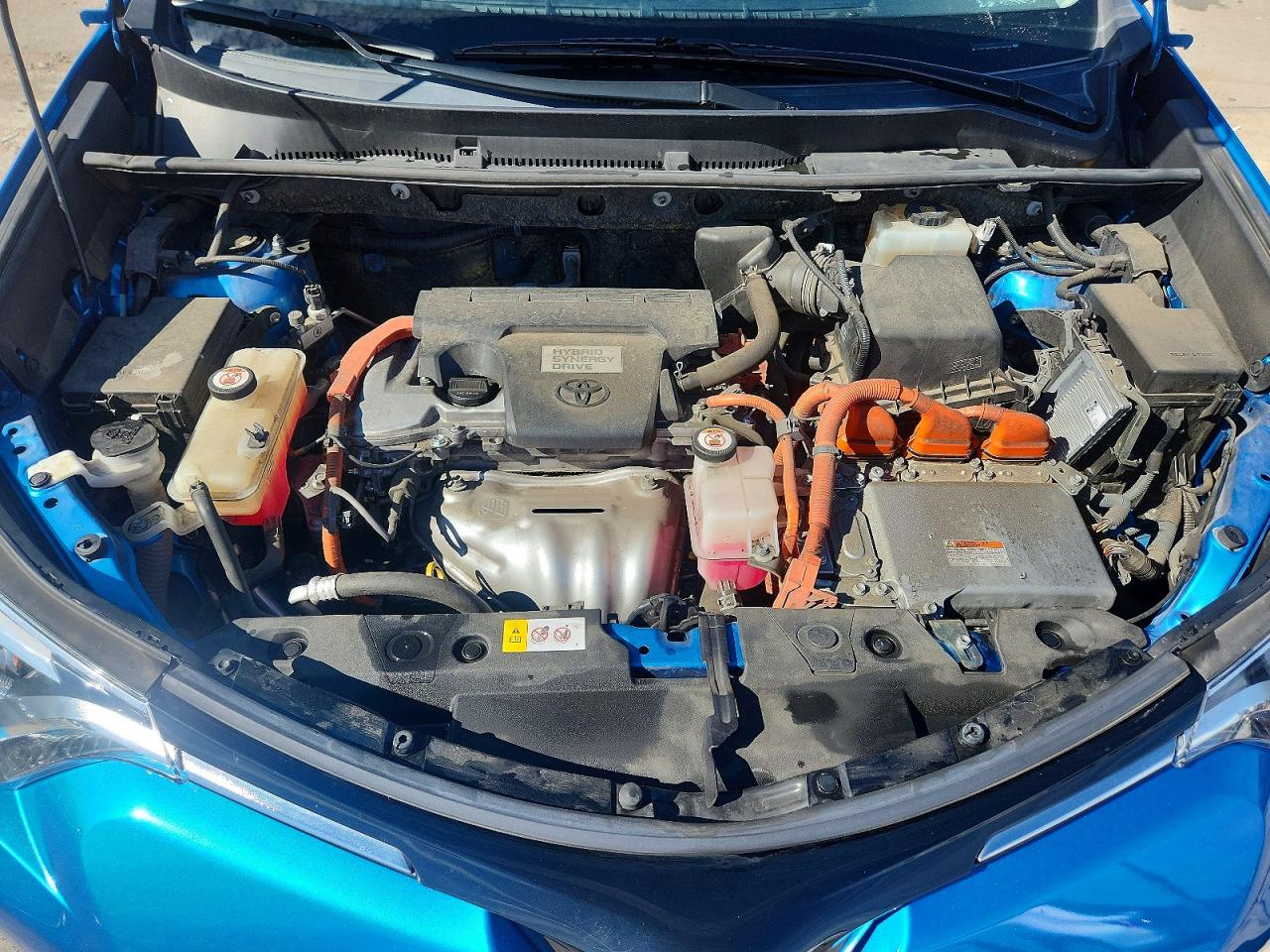 2017 Toyota Rav4 Hv Limited Blue vin: JTMDJREV3HD148199