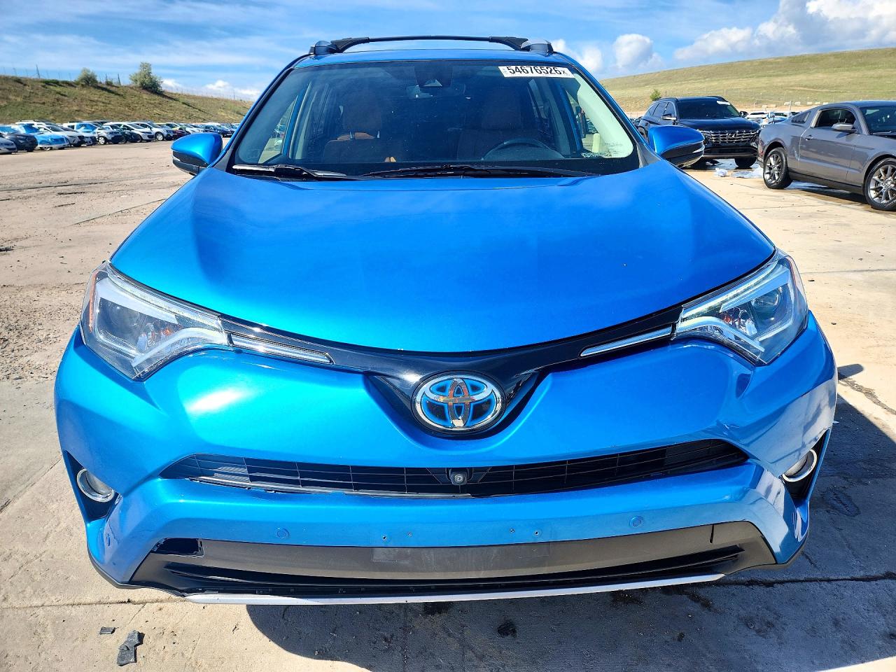 2017 Toyota Rav4 Hv Limited Blue vin: JTMDJREV3HD148199