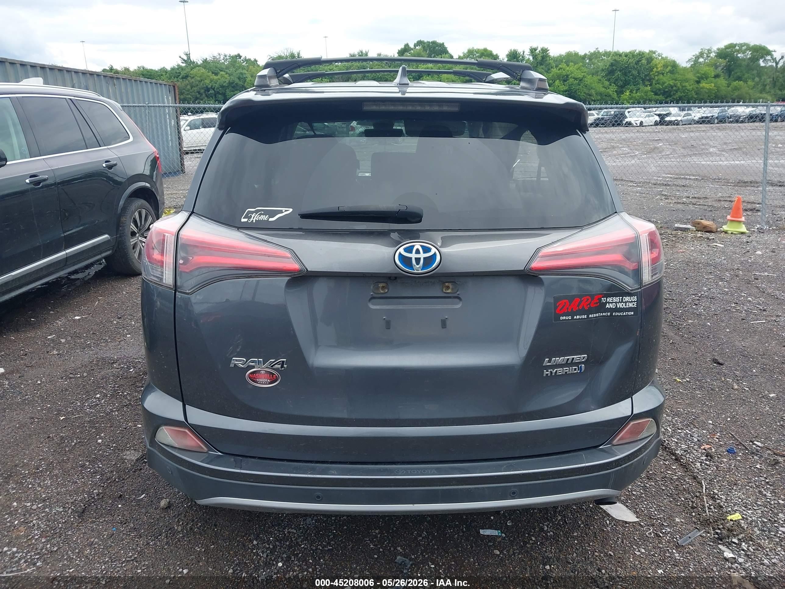 2018 Toyota Rav4 Hybrid Limited Light Blue vin: JTMDJREV3JD189096