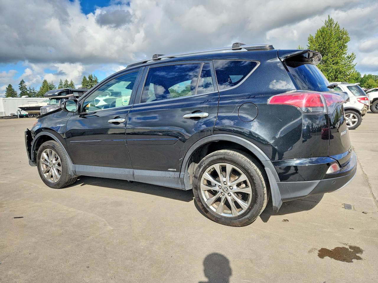 2016 Toyota Rav4 Hv Limited Black vin: JTMDJREV4GD044898