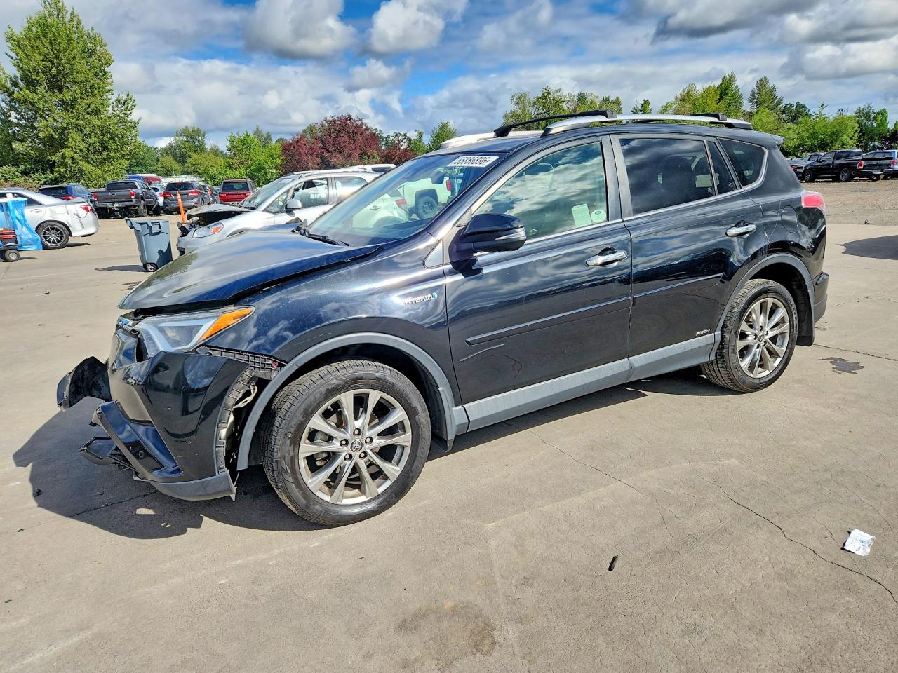 2016 Toyota Rav4 Hv Limited Black vin: JTMDJREV4GD044898
