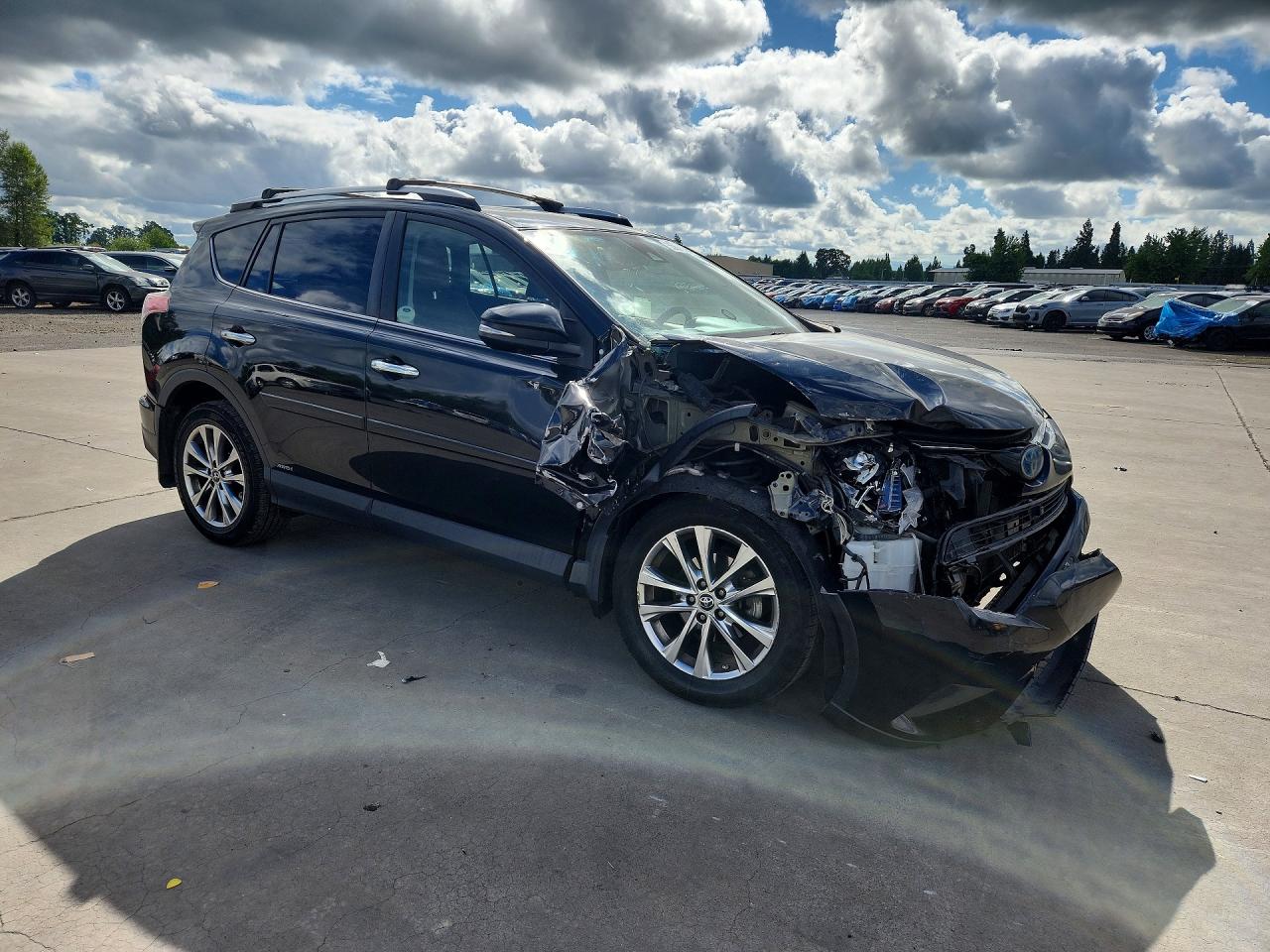 2016 Toyota Rav4 Hv Limited Black vin: JTMDJREV4GD044898