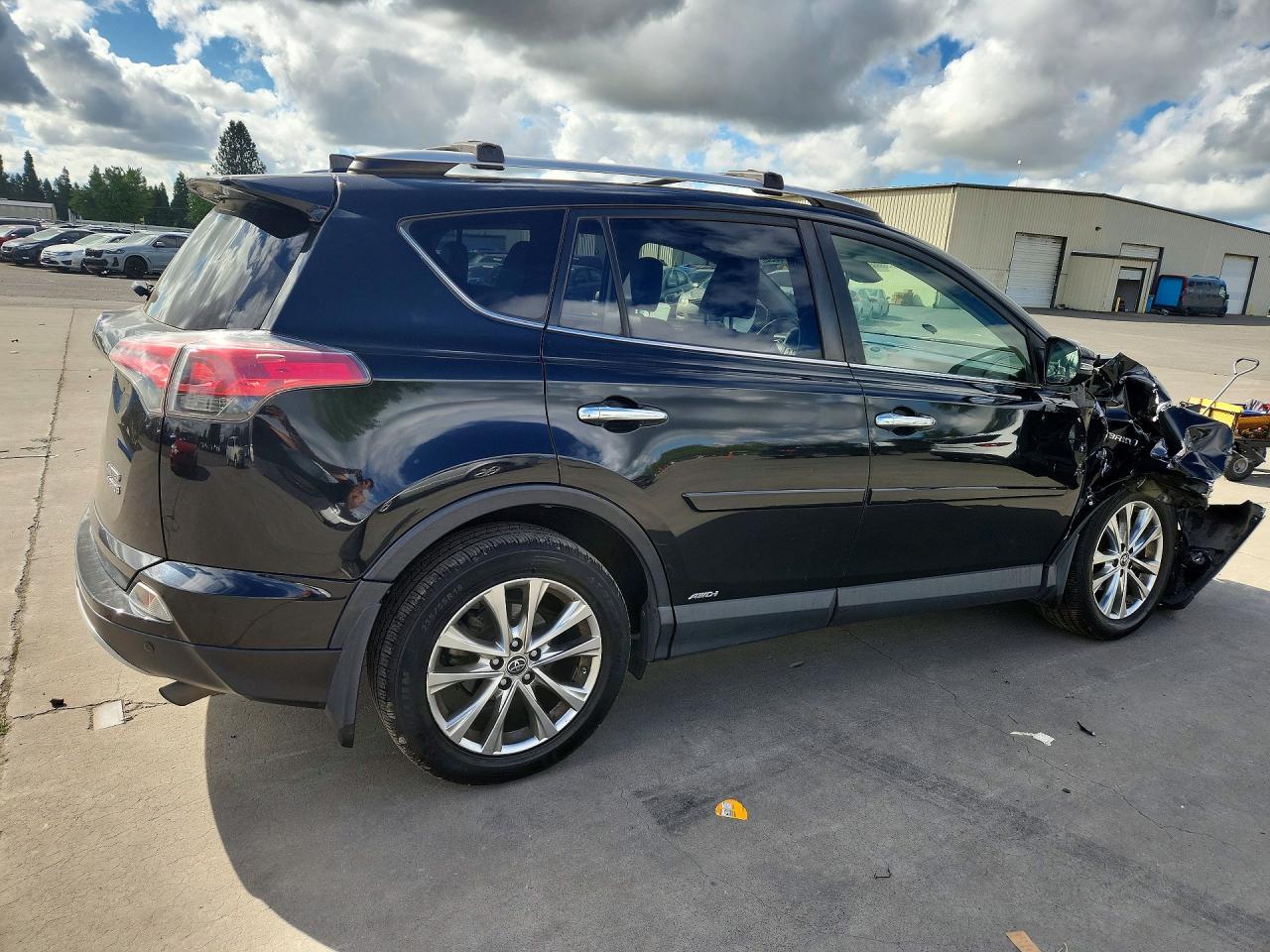 2016 Toyota Rav4 Hv Limited Black vin: JTMDJREV4GD044898