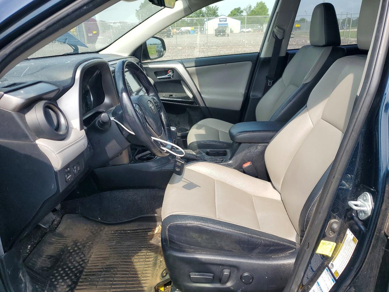 2017 Toyota Rav4 Hv Limited Blue vin: JTMDJREV4HD073447