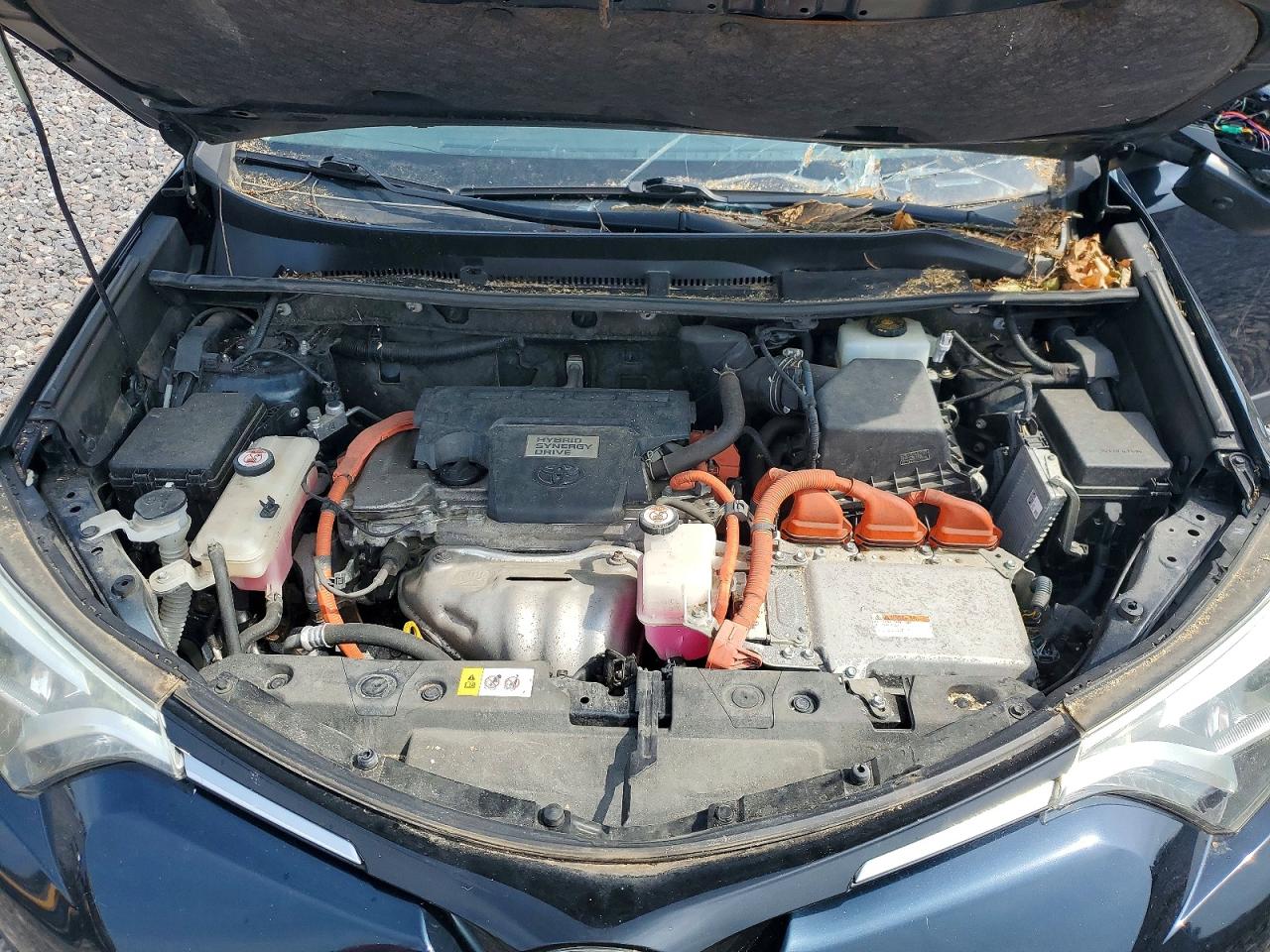 2017 Toyota Rav4 Hv Limited Blue vin: JTMDJREV4HD073447