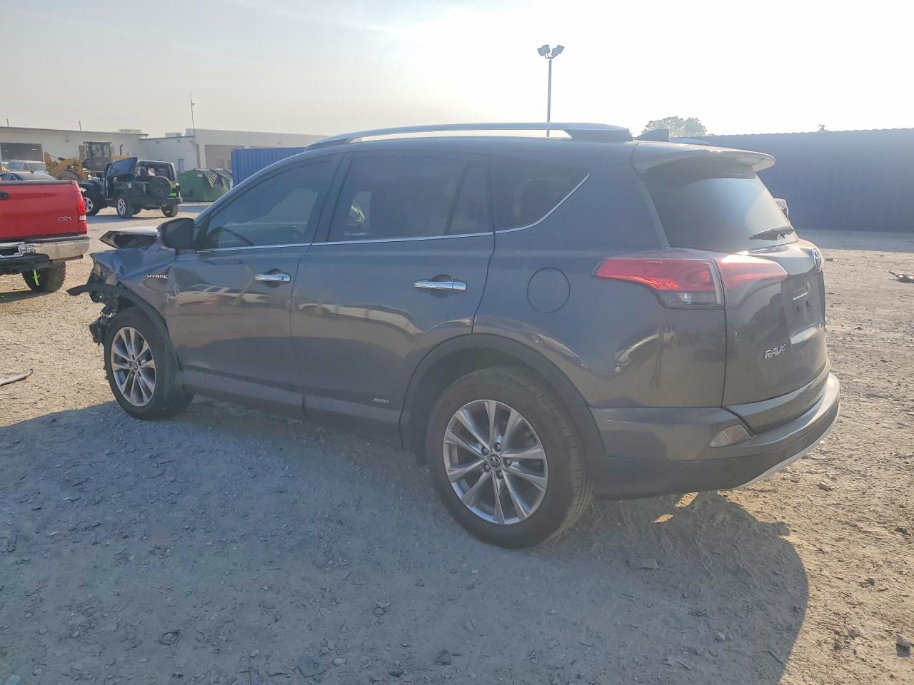 2016 Toyota Rav4 Hv Limited Gray vin: JTMDJREV9GD043696
