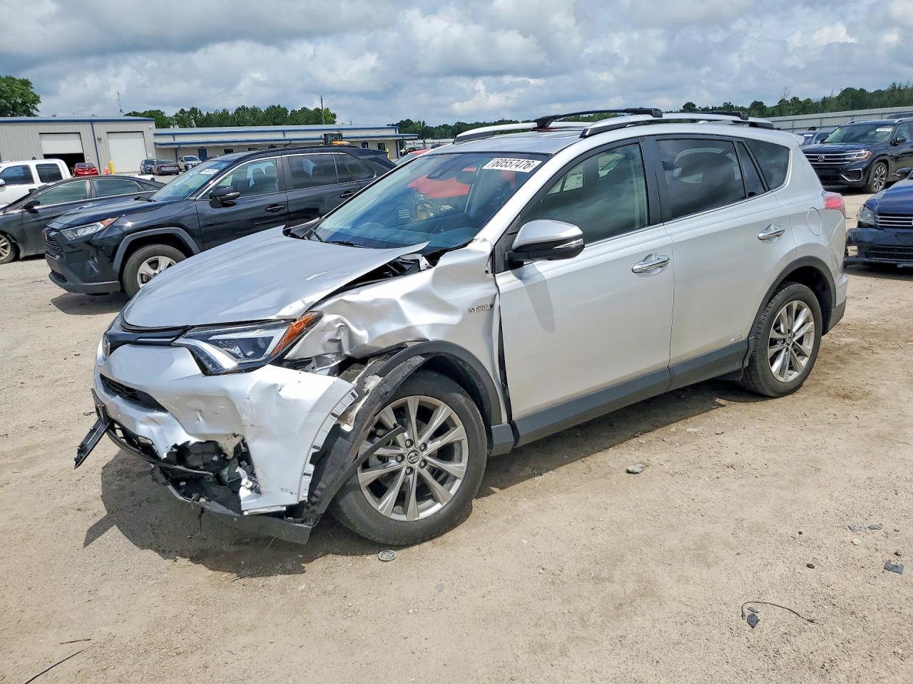 2016 Toyota Rav4 Hv Limited Silver vin: JTMDJREVXGD017351