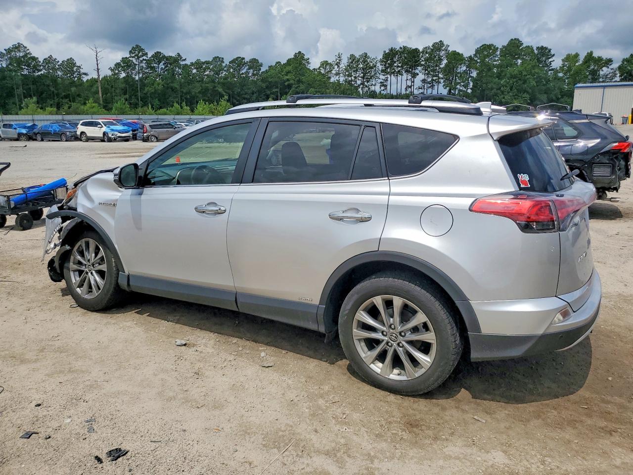 2016 Toyota Rav4 Hv Limited Silver vin: JTMDJREVXGD017351