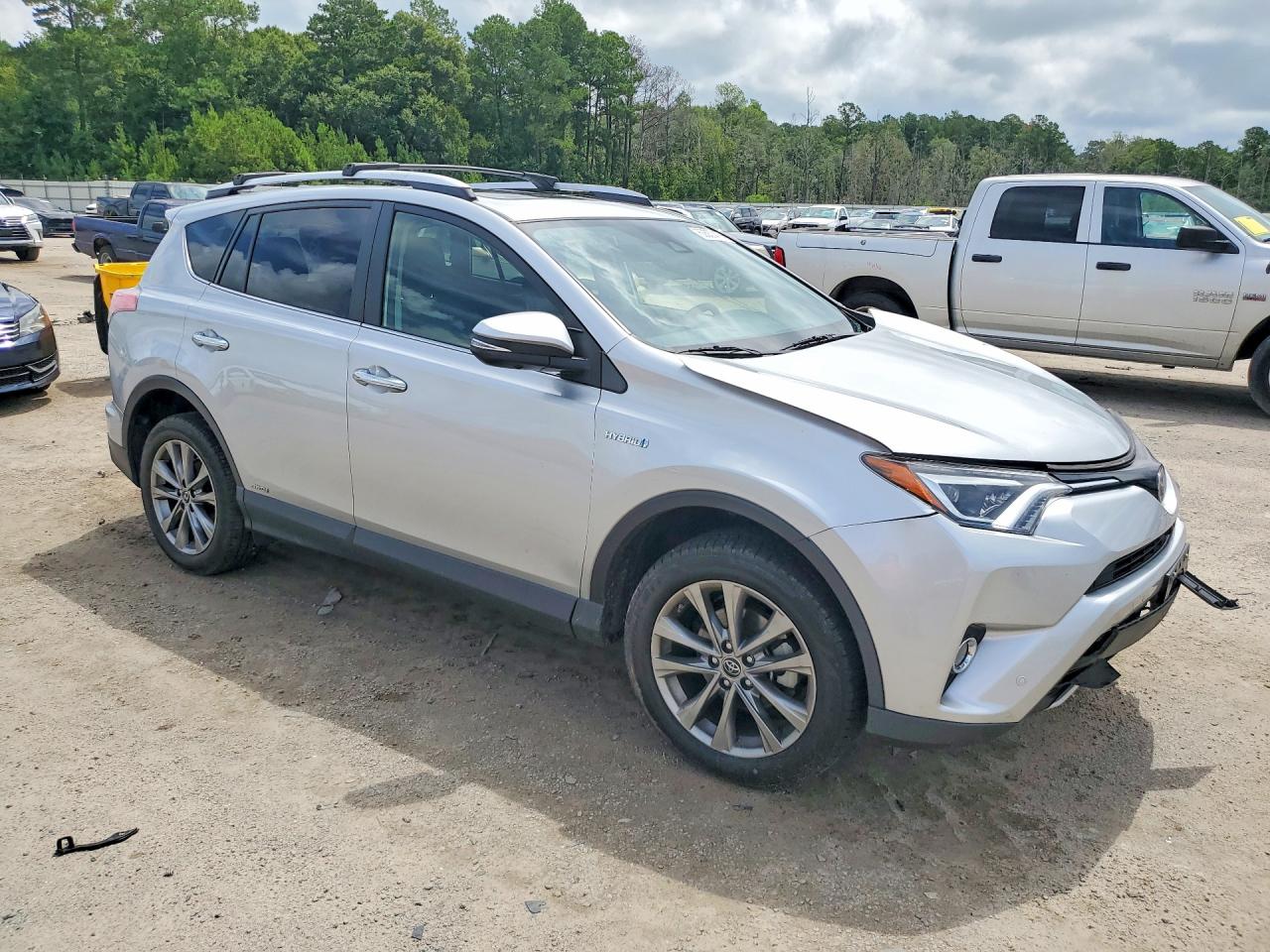 2016 Toyota Rav4 Hv Limited Silver vin: JTMDJREVXGD017351