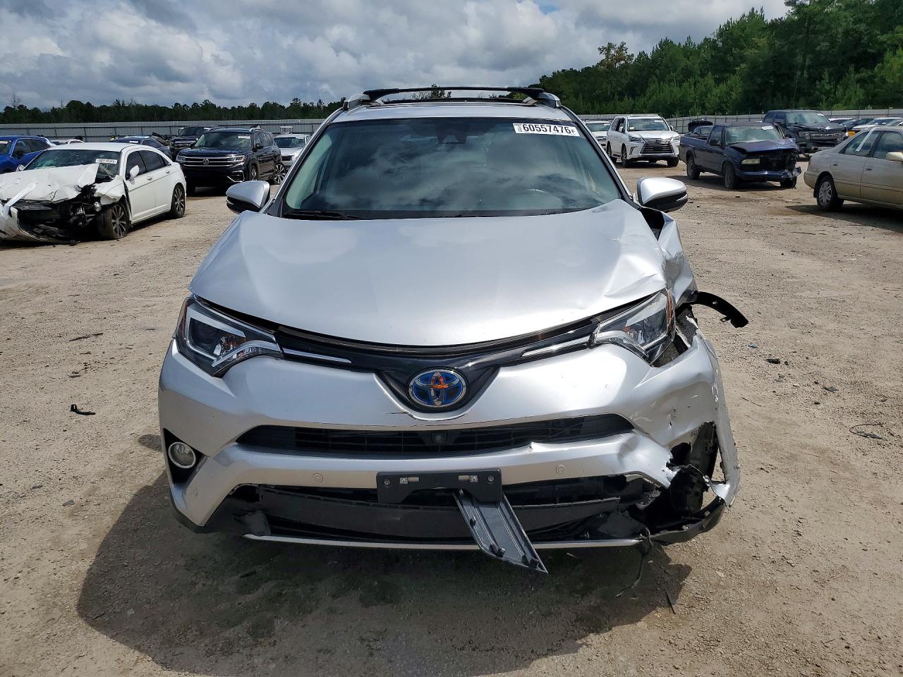 2016 Toyota Rav4 Hv Limited Silver vin: JTMDJREVXGD017351