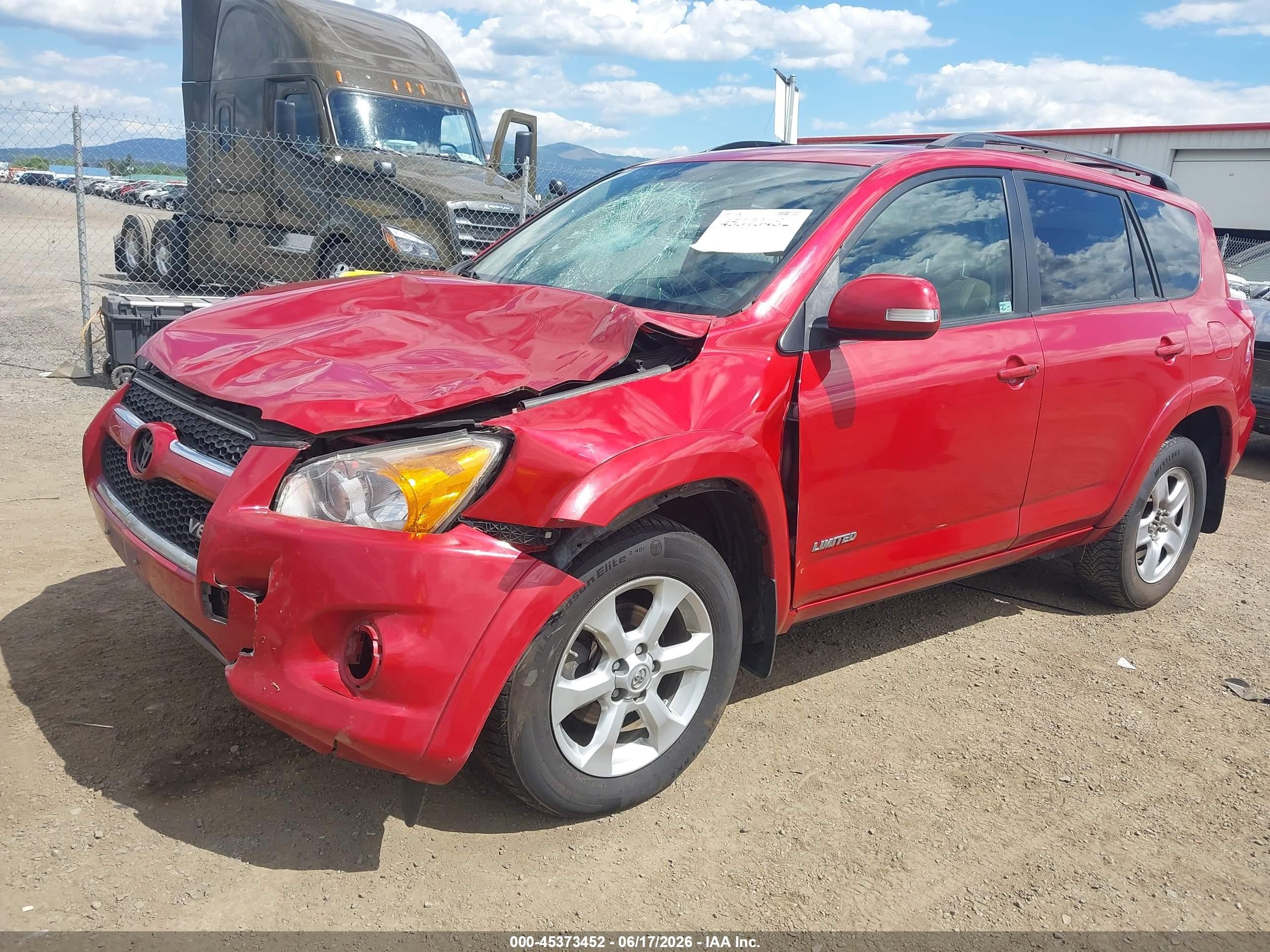 2010 Toyota Rav4 Limited V6 Красный vin: JTMDK4DV3A5096784