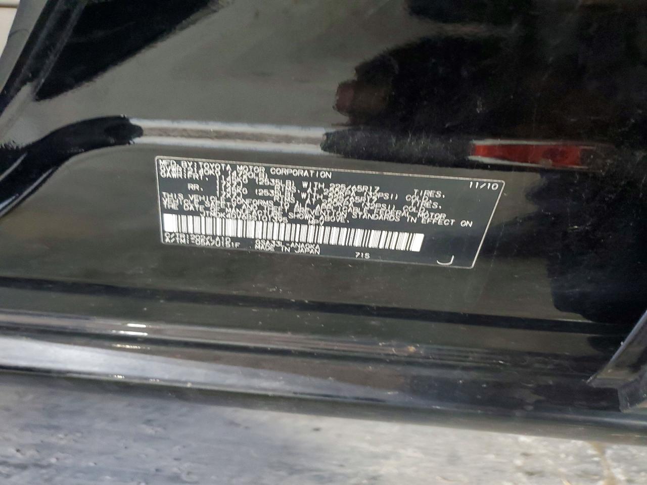 2011 Toyota Rav4 Limited Black vin: JTMDK4DV6B5101395