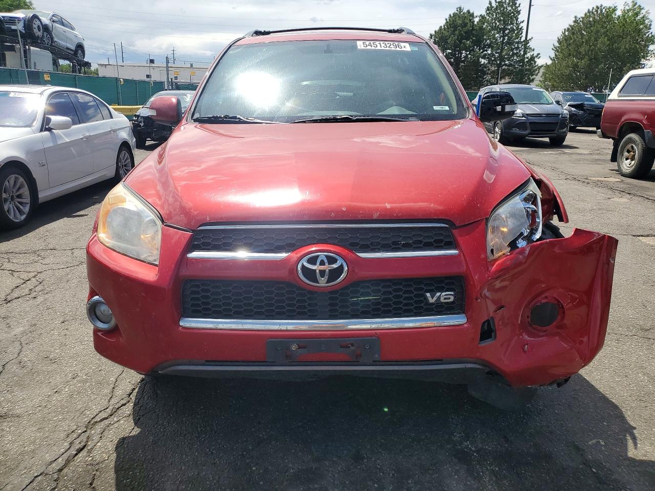 2010 Toyota Rav4 Limited Красный vin: JTMDK4DV7AD017607