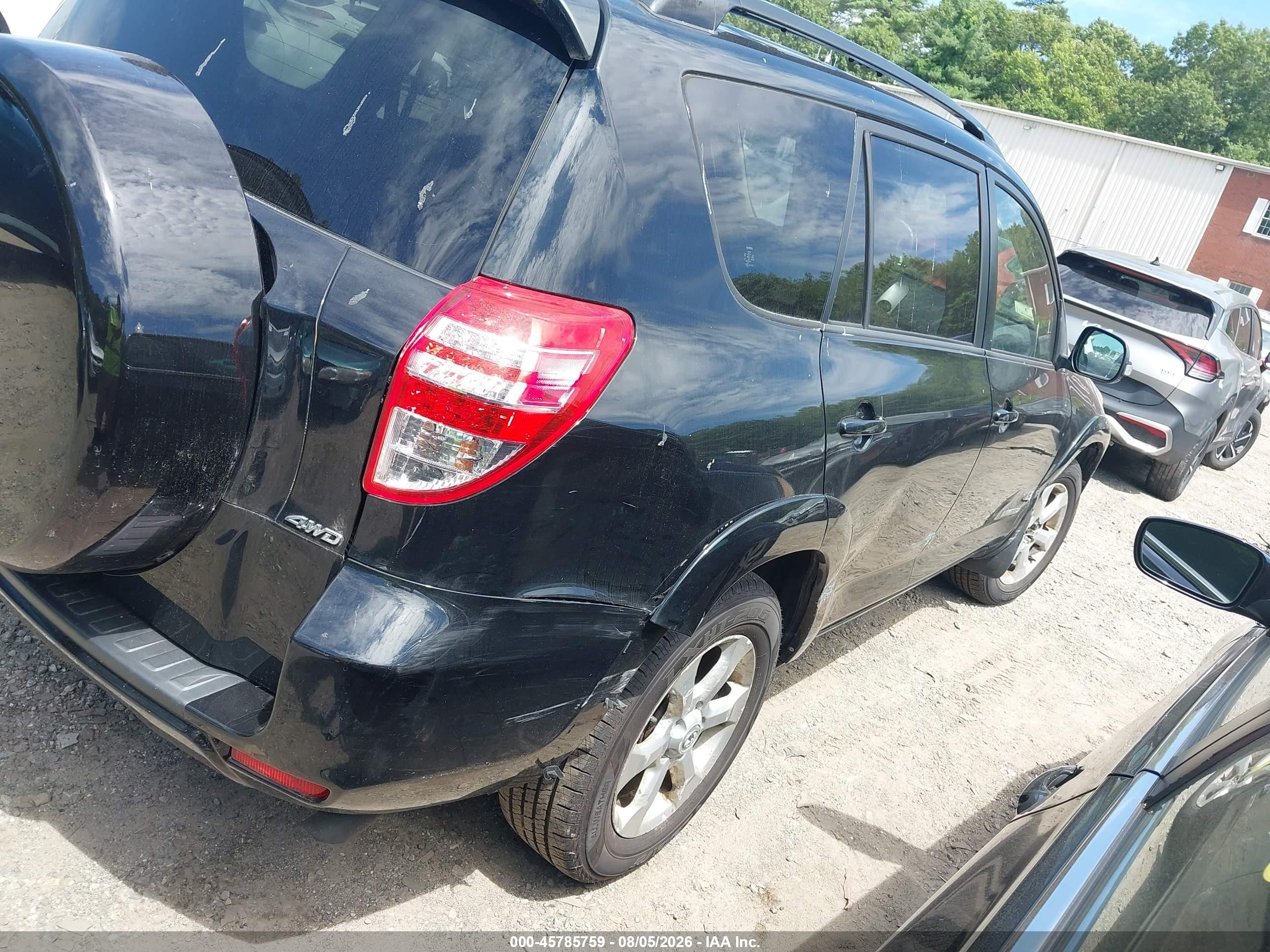 2010 Toyota Rav4 Limited V6 Black vin: JTMDK4DV8AD012786