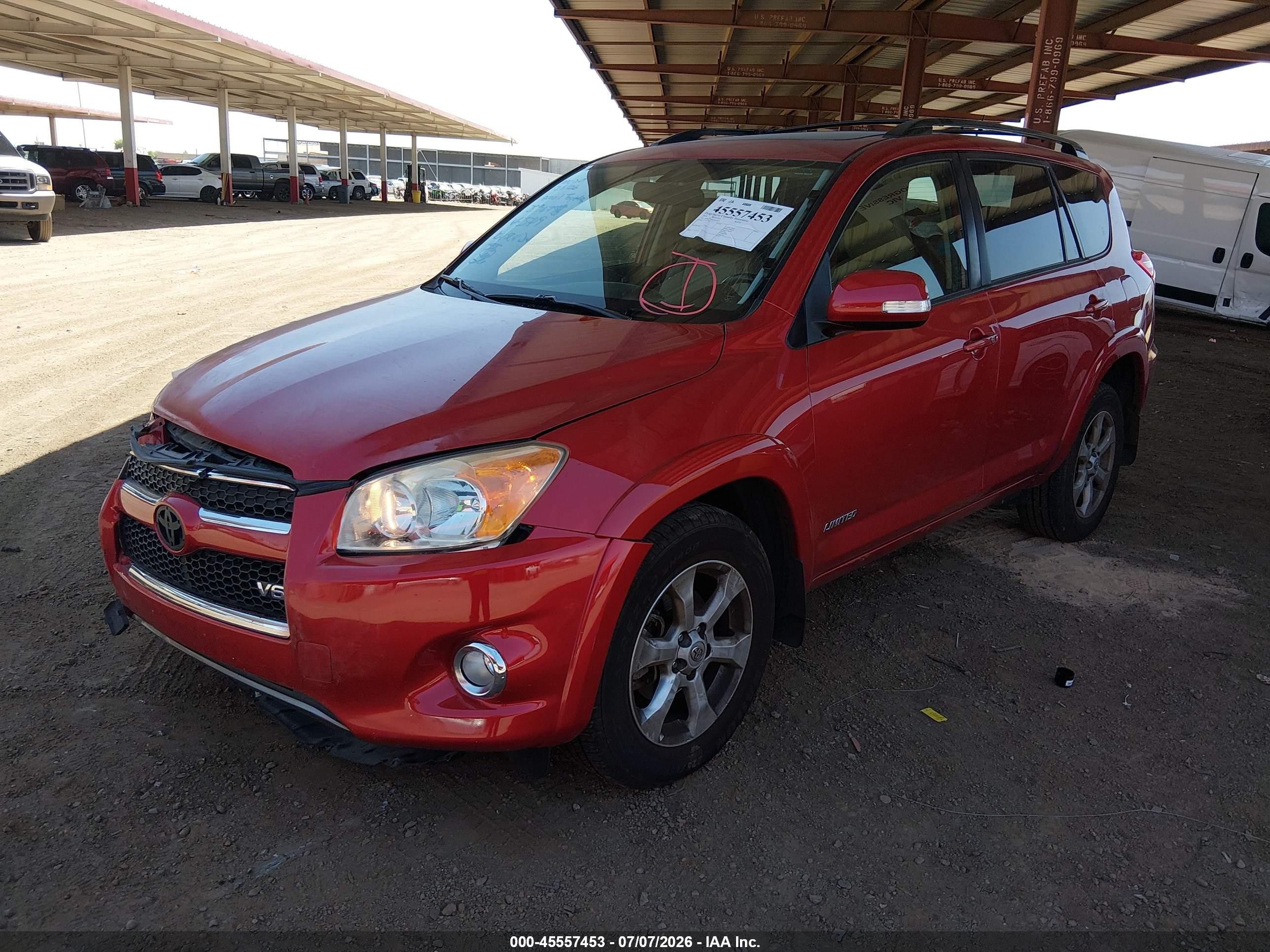 2010 Toyota Rav4 Limited V6 Белый vin: JTMDK4DV9AD013719