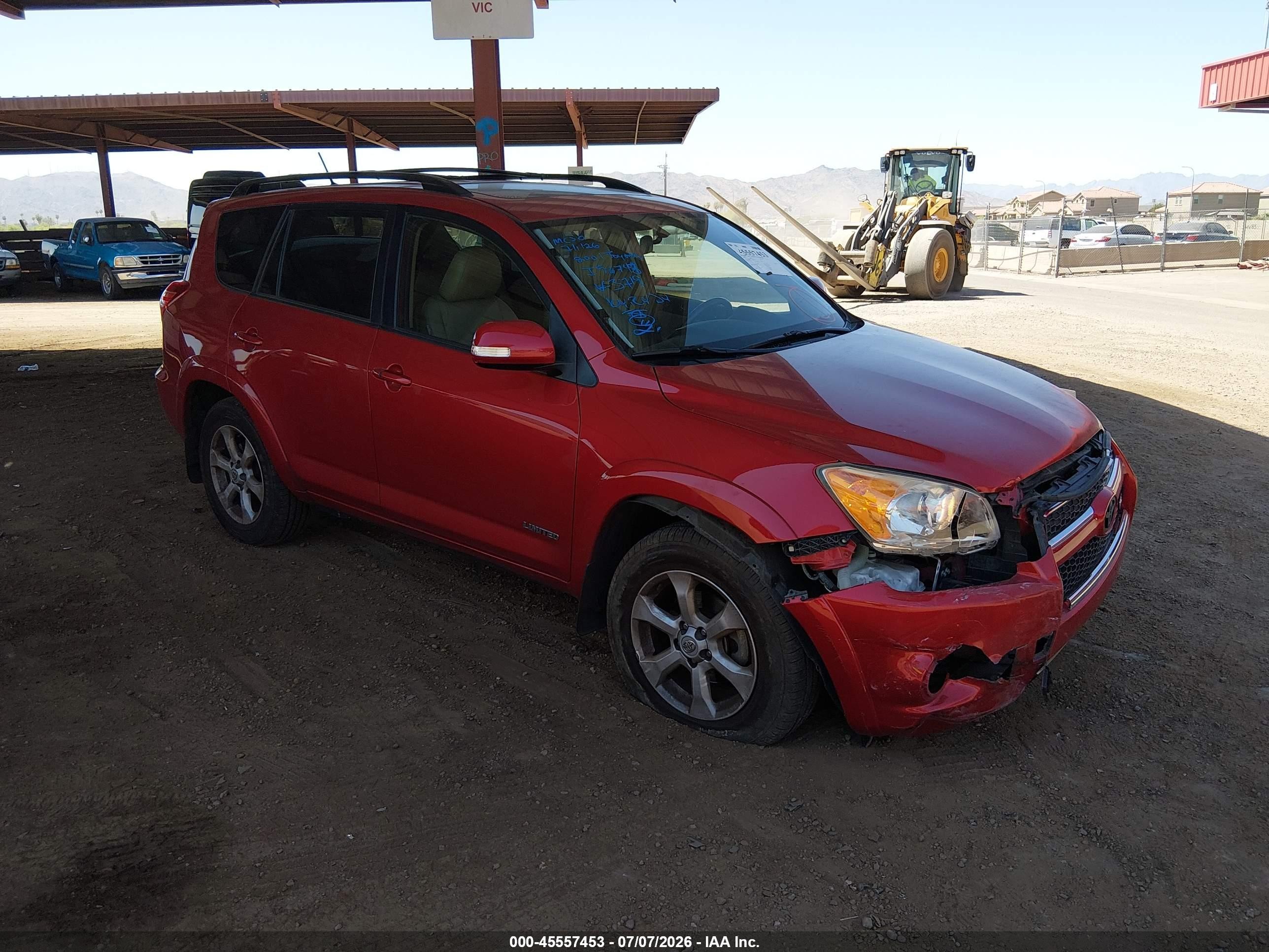 2010 Toyota Rav4 Limited V6 White vin: JTMDK4DV9AD013719