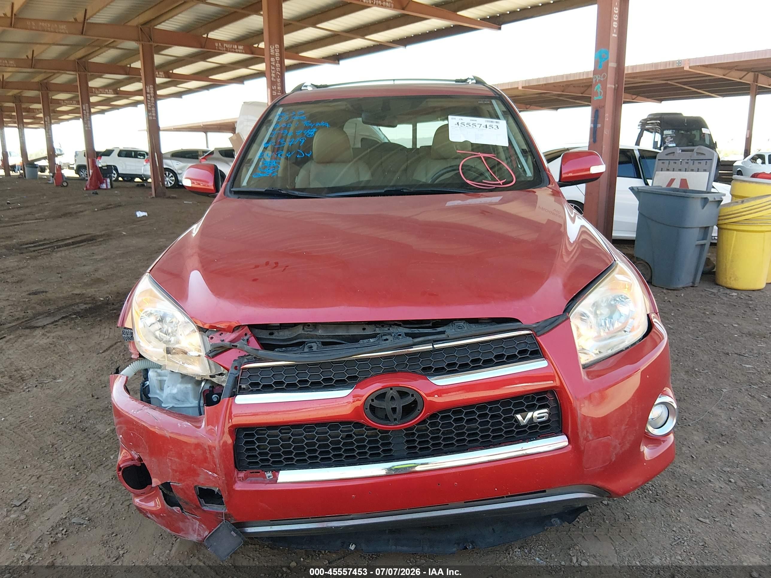 2010 Toyota Rav4 Limited V6 Белый vin: JTMDK4DV9AD013719