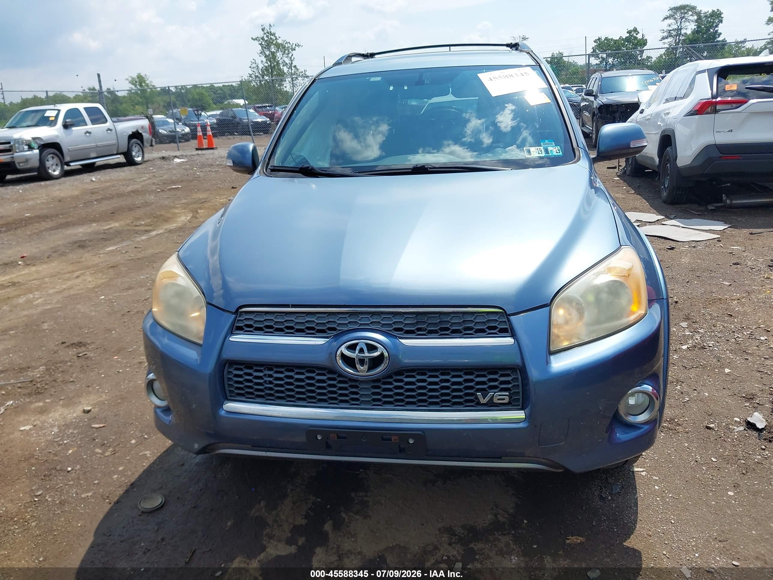 2010 Toyota Rav4 Limited V6 Синий vin: JTMDK4DVXA5084616