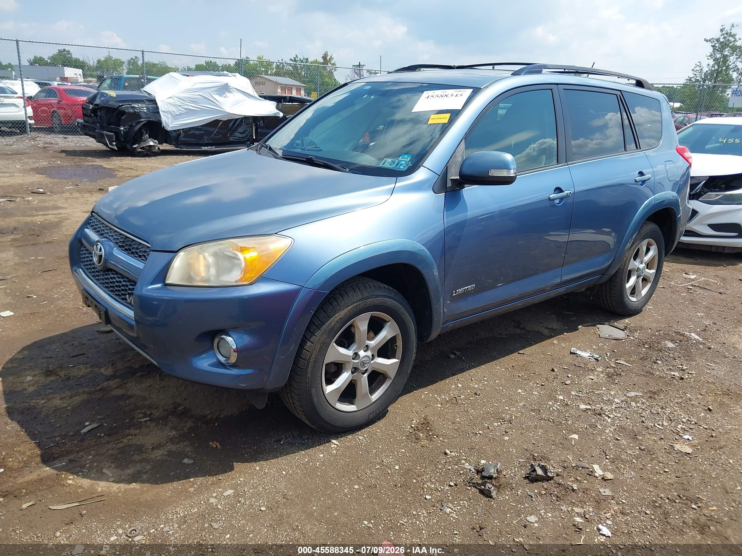 2010 Toyota Rav4 Limited V6 Синий vin: JTMDK4DVXA5084616